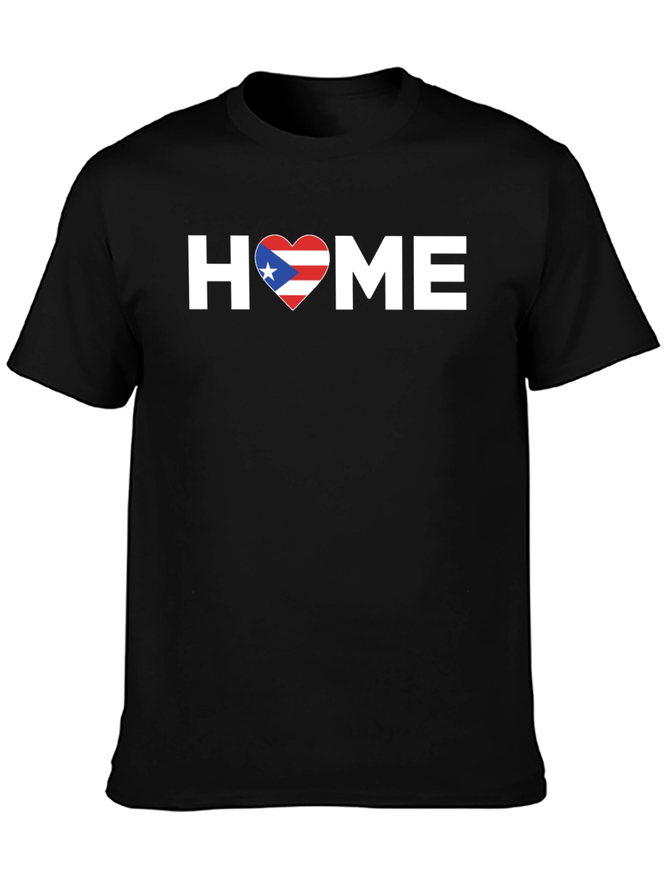 Puerto Rico Home T-Shirt - Flag Heart