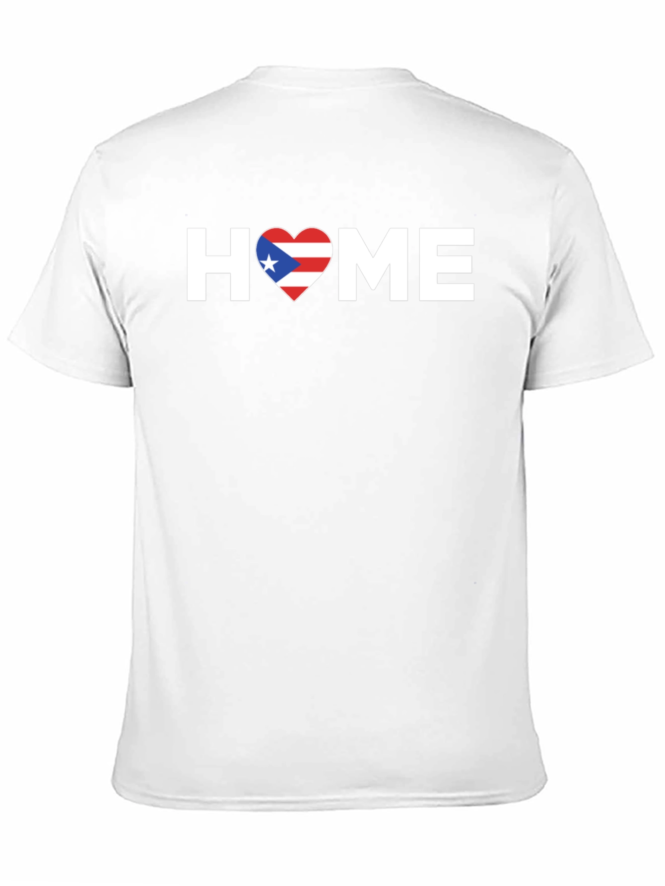 Puerto Rico Home T-Shirt - Flag Heart