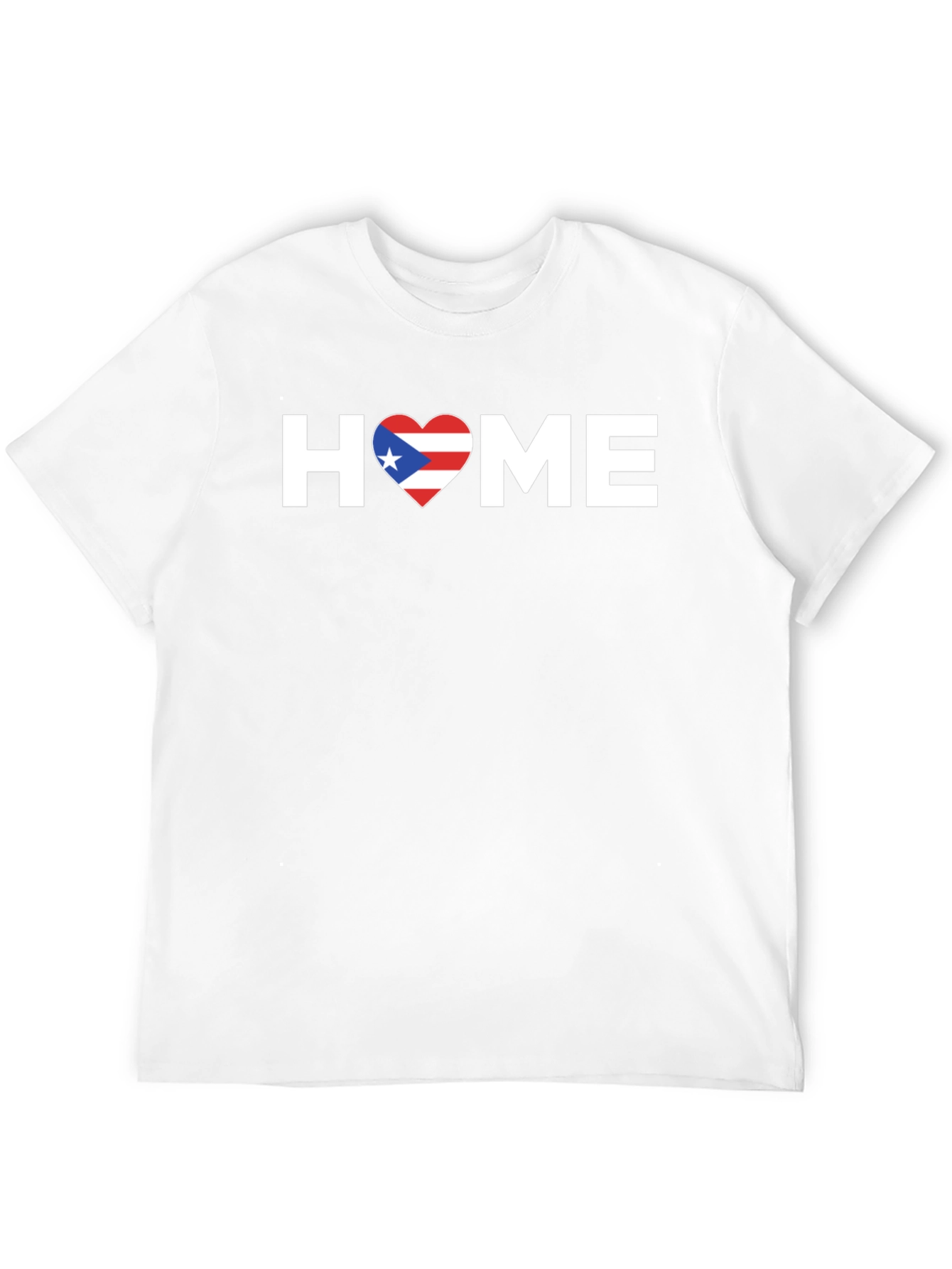 Puerto Rico Home T-Shirt - Flag Heart