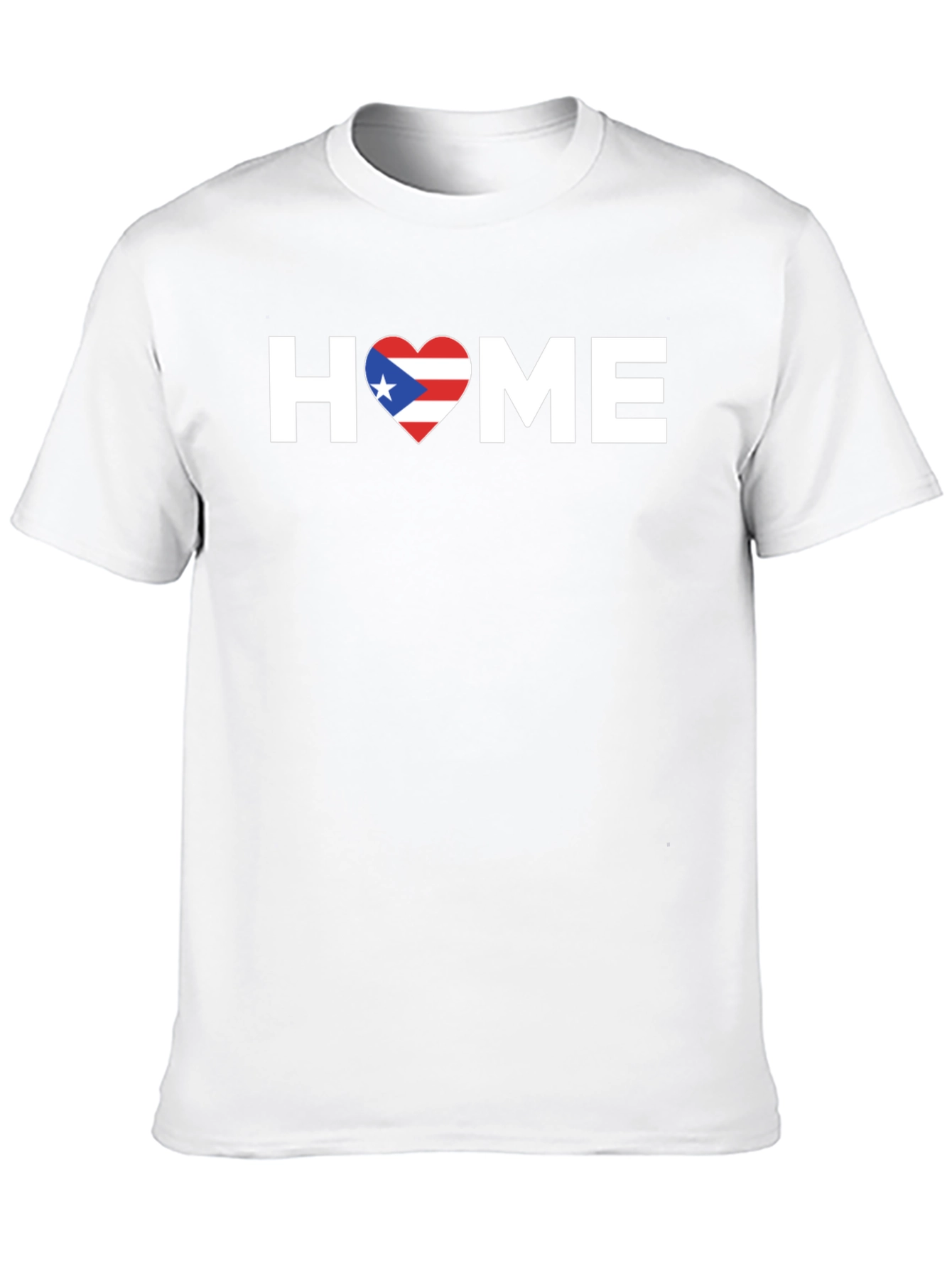 Puerto Rico Home T-Shirt - Flag Heart