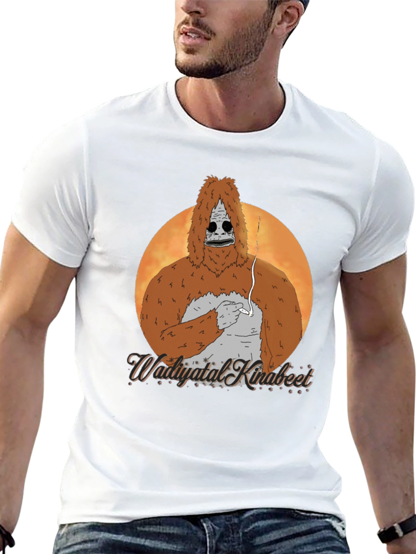 Sasquatch Smoking Tee - Waudiyatal Kindbeet T-Shirt