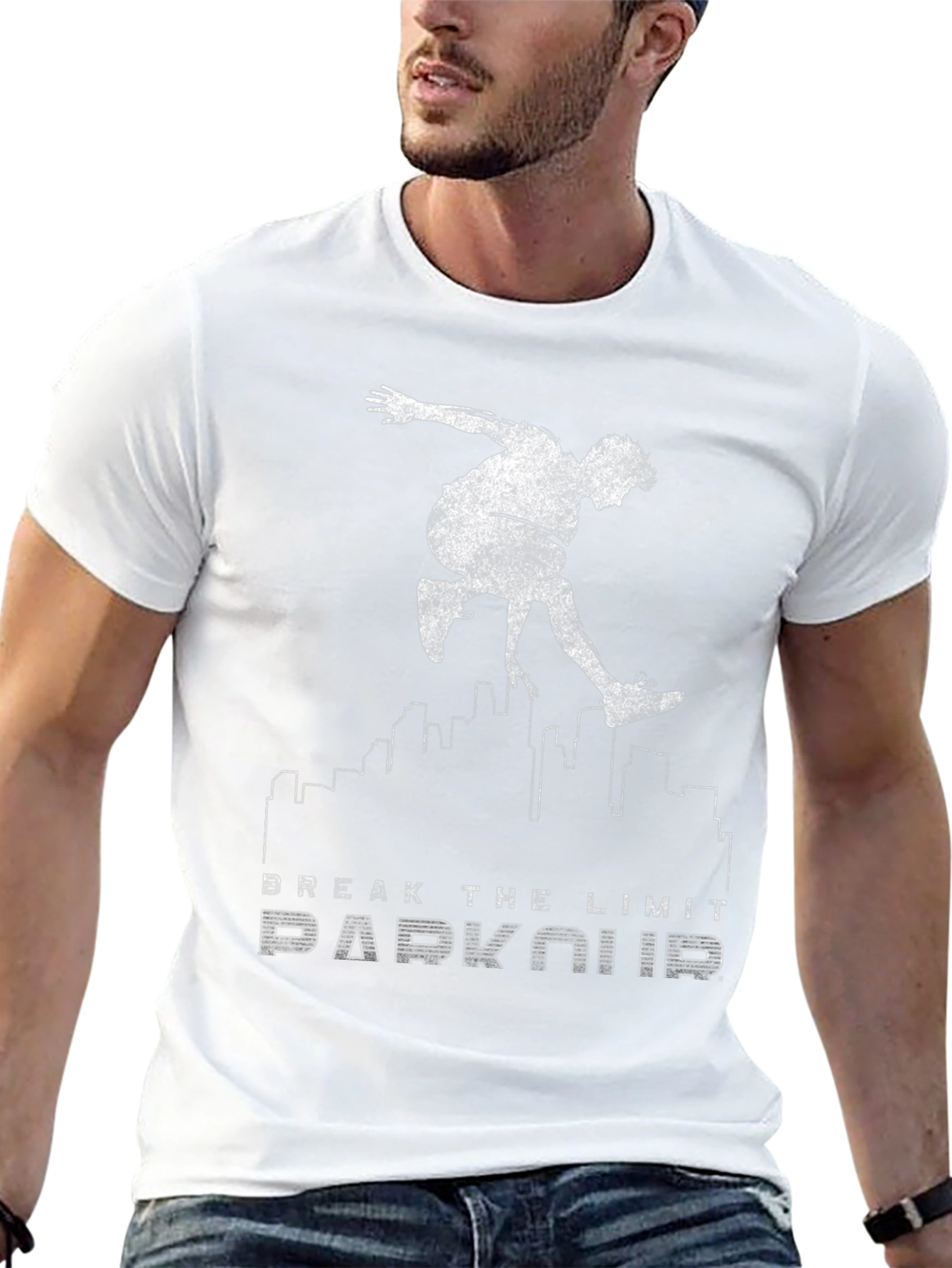 Parkour Break the Limit Graphic Black Tee