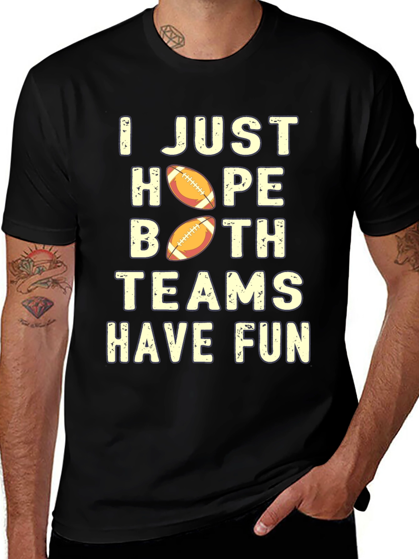 Football Fan T-Shirt - Both Teams Have Fun