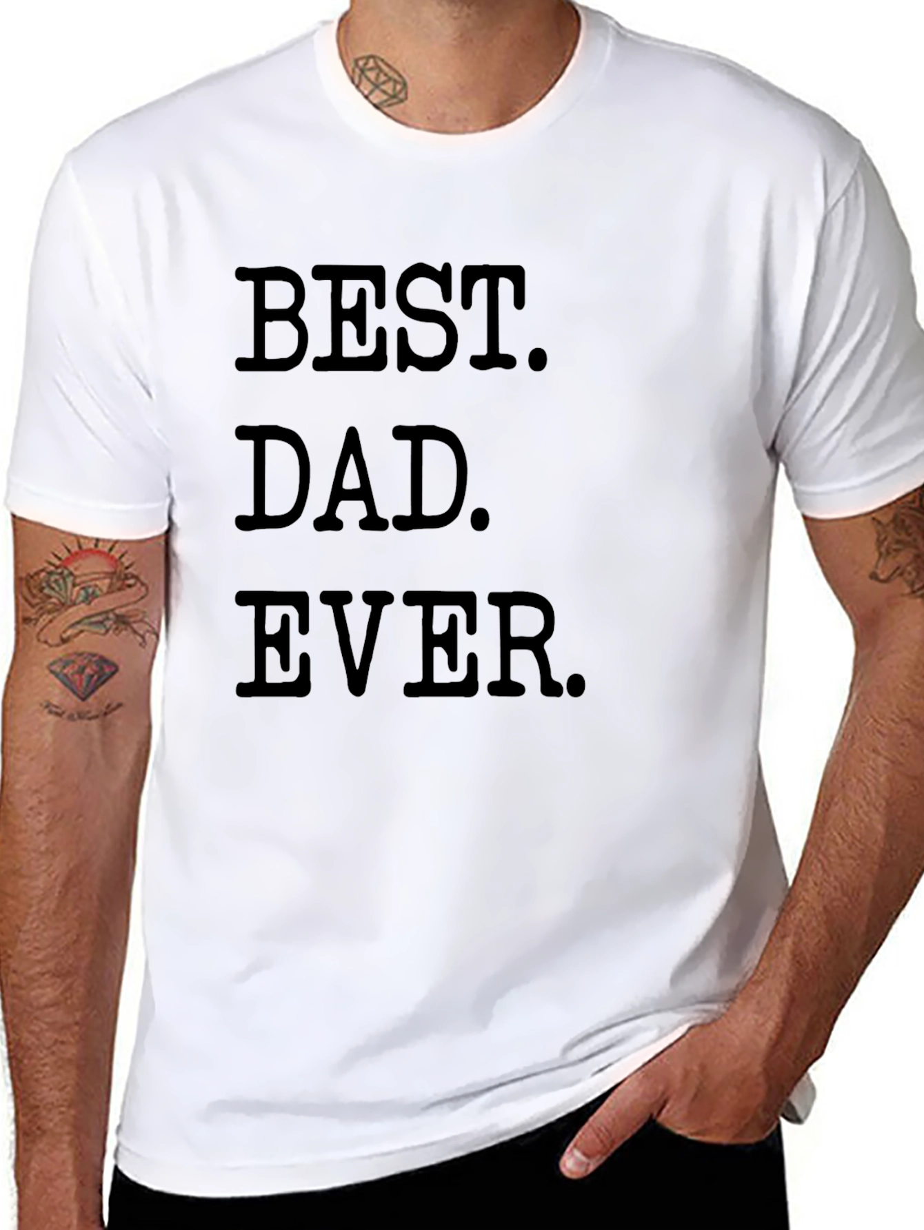 Best Dad Ever Black T-Shirt