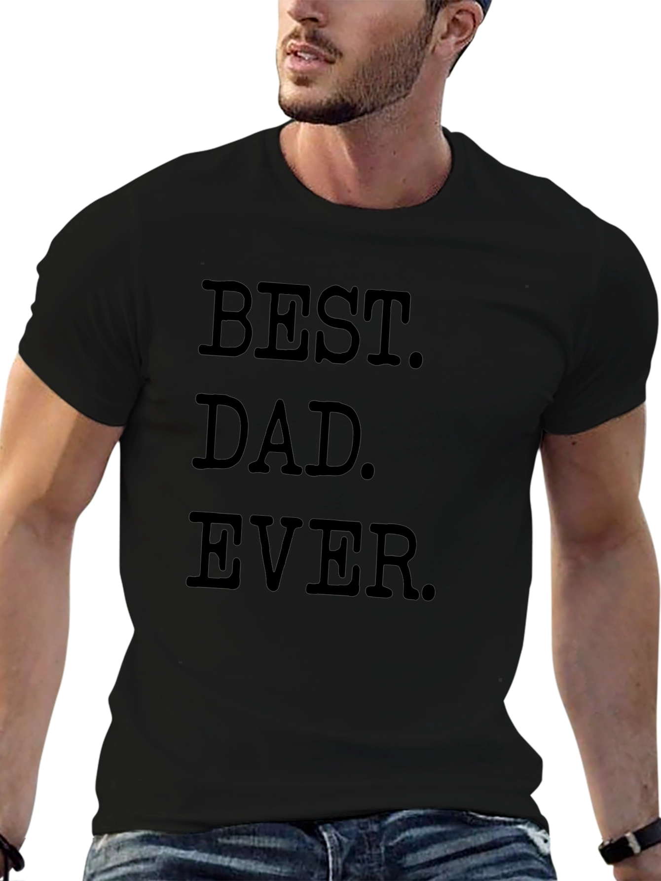 Best Dad Ever Black T-Shirt