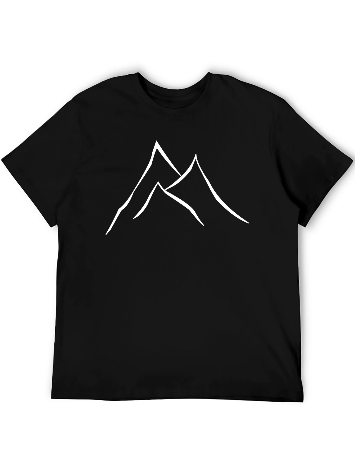Minimalist Mountain Peak Graphic T-Shirt