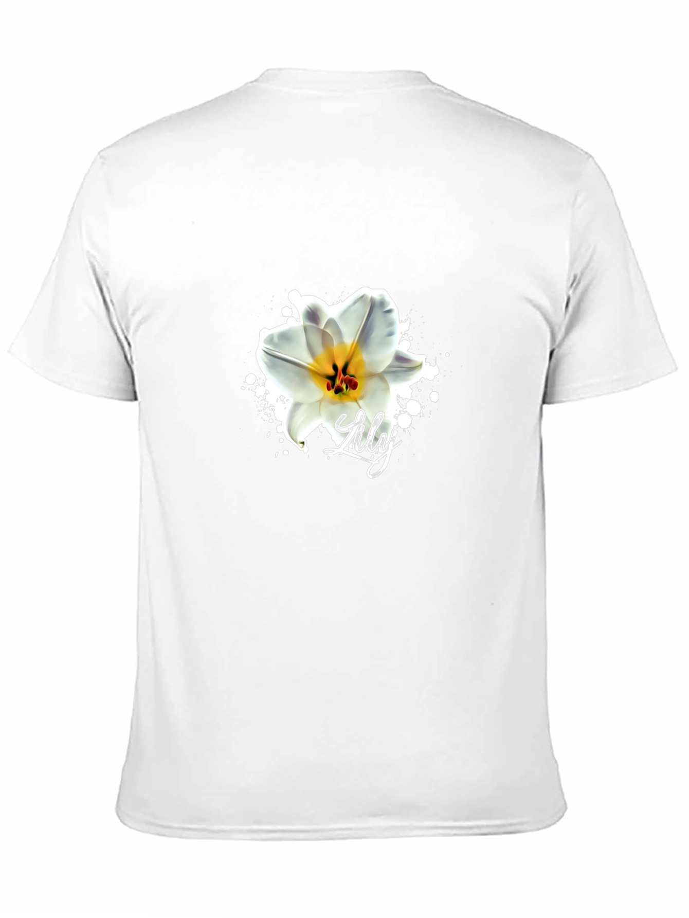Lily Flower Graphic Print T-Shirt