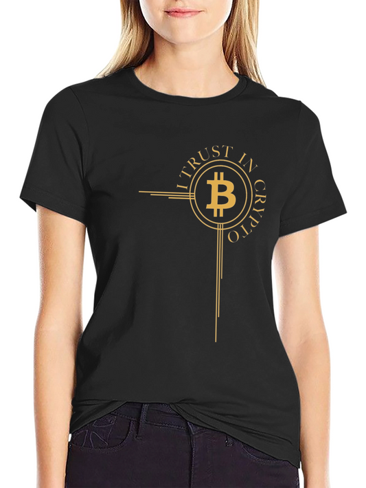 I Trust In Crypto Bitcoin Graphic Tee - Black