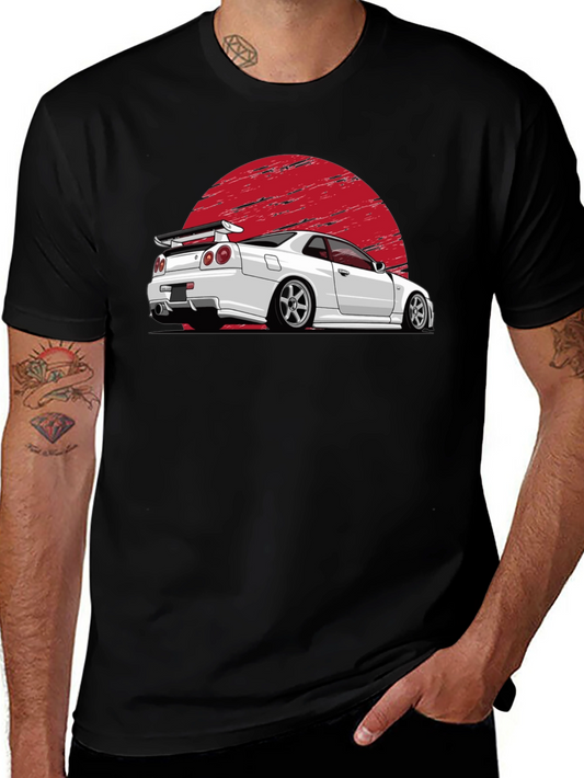 Car Graphic Tee - Skyline Silhouette T-Shirt