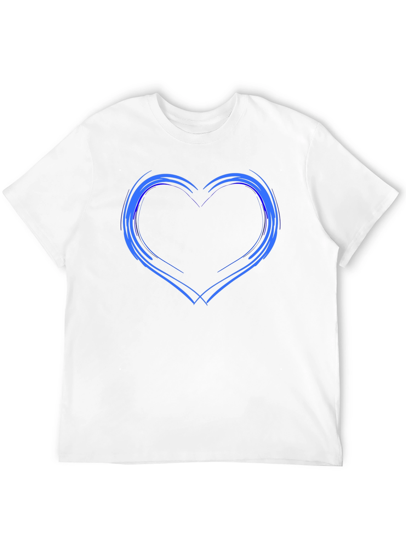 Heart Outline Black T-Shirt - Trendy Graphic Tee