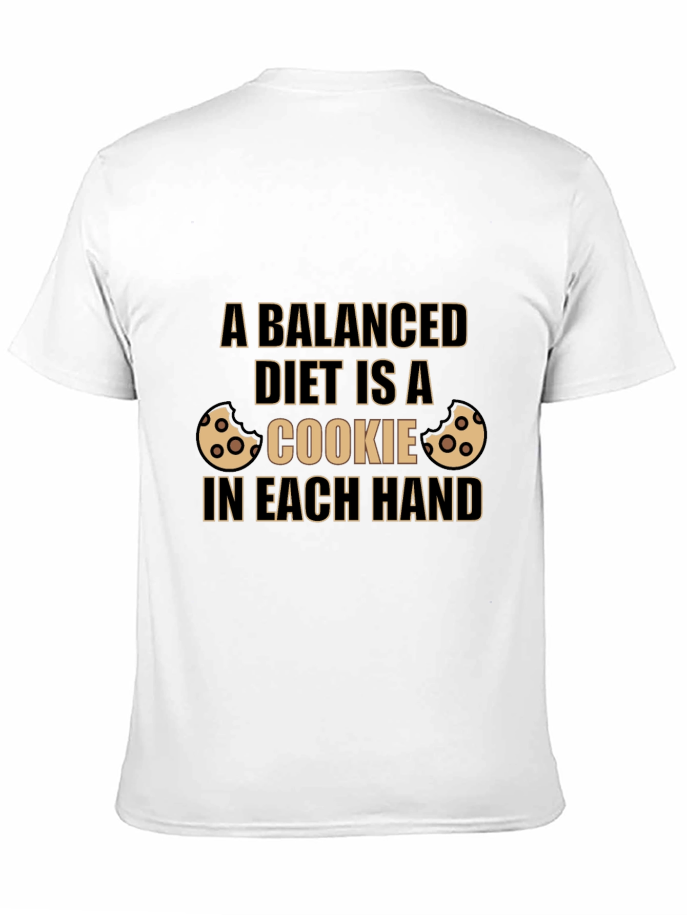 Balanced Diet Cookie T-Shirt - Novelty Foodie Tee