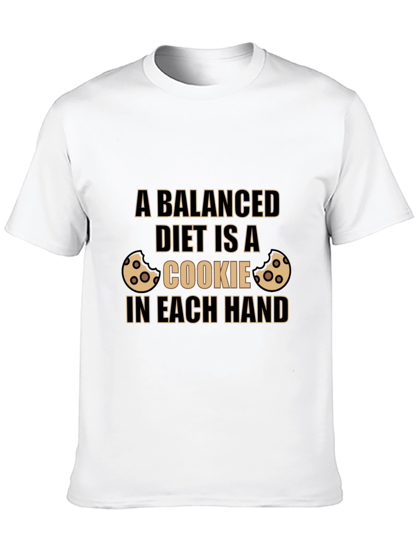 Balanced Diet Cookie T-Shirt - Novelty Foodie Tee