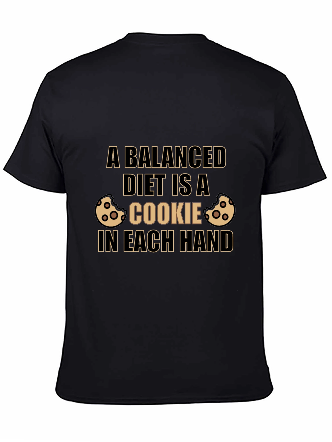 Balanced Diet Cookie T-Shirt - Novelty Foodie Tee