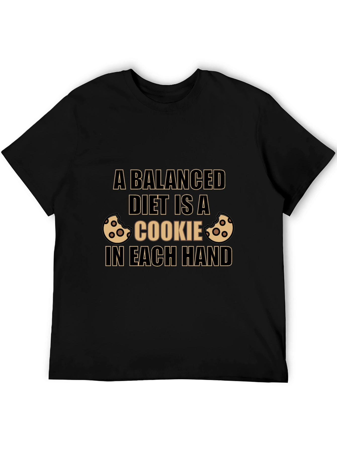 Balanced Diet Cookie T-Shirt - Novelty Foodie Tee