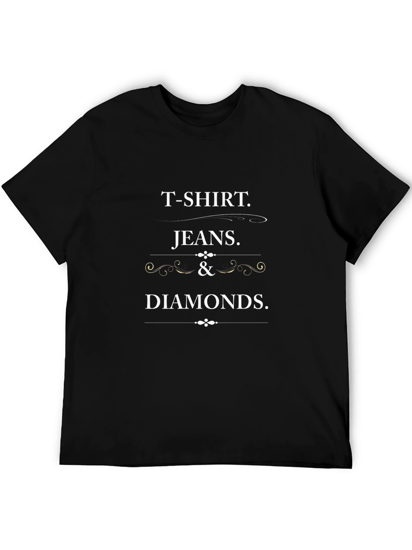 T-Shirt Jeans and Diamonds Crewneck Tee