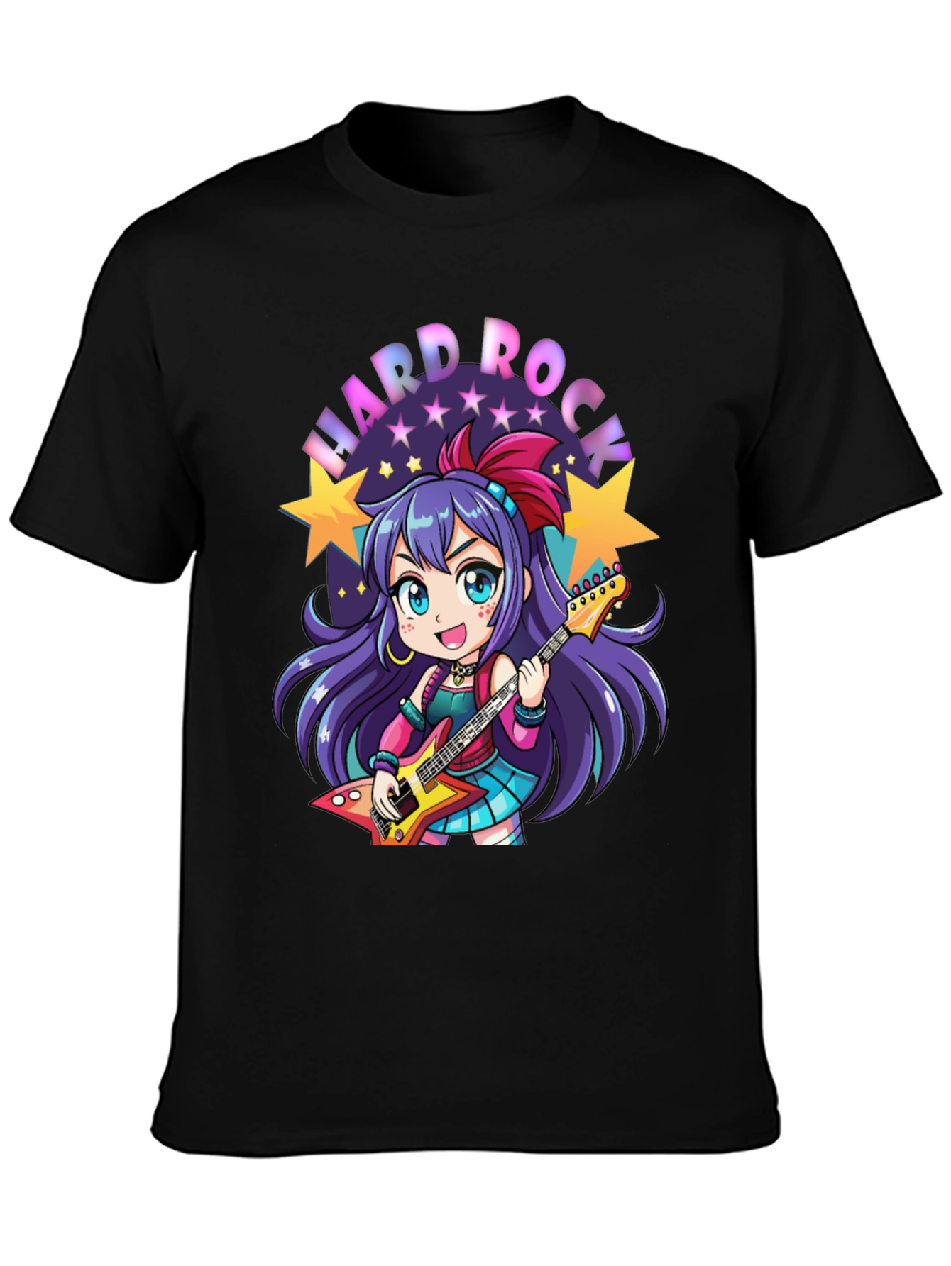 Hard Rock Anime Girl T-Shirt