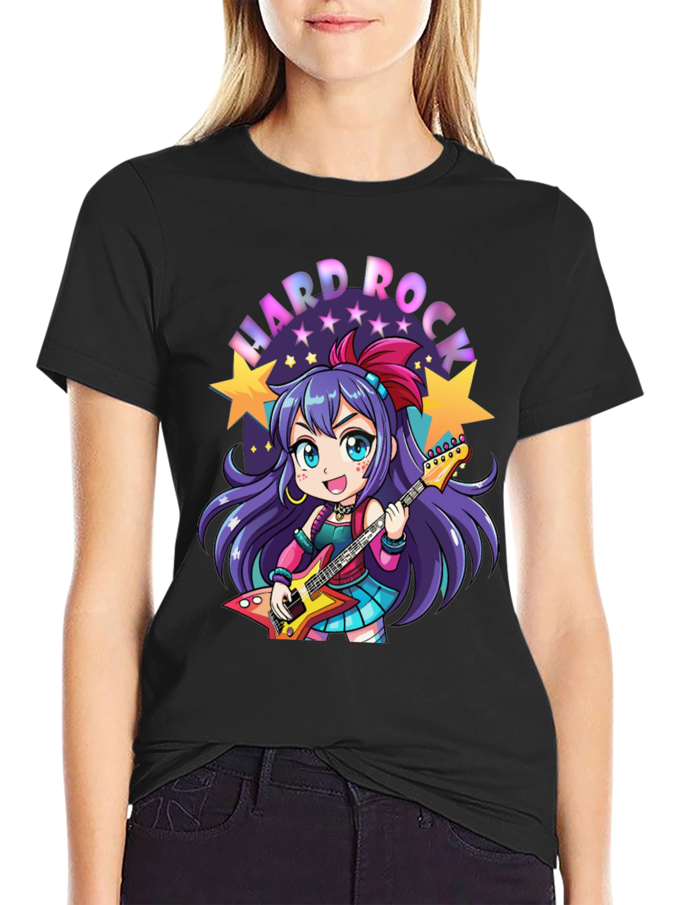 Hard Rock Anime Girl T-Shirt