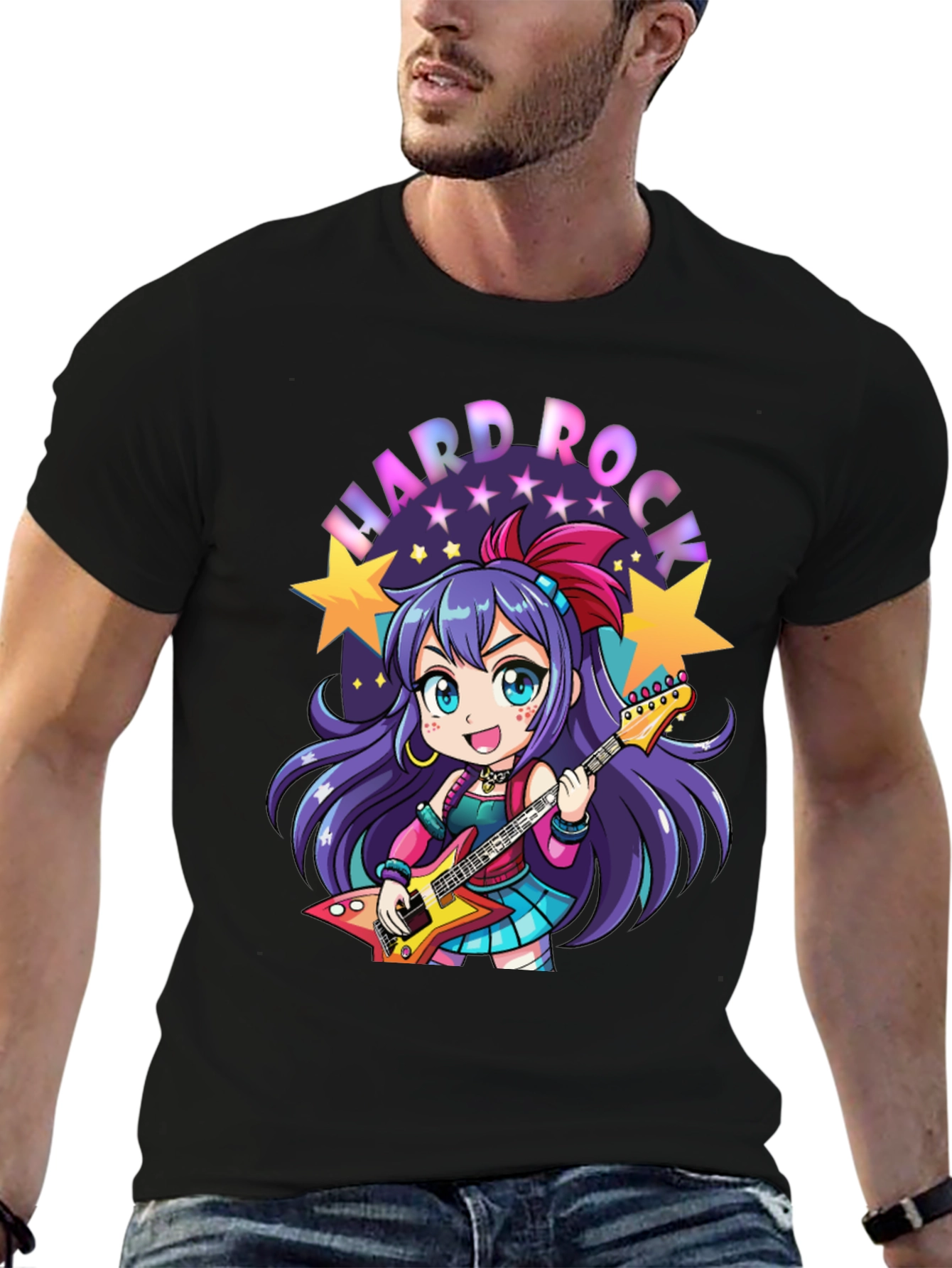 Hard Rock Anime Girl T-Shirt
