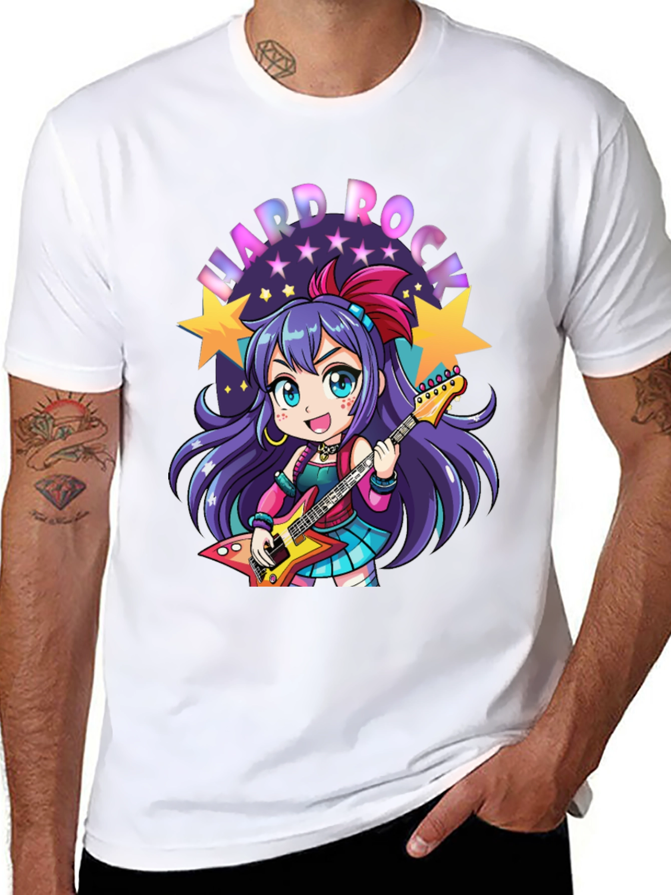 Hard Rock Anime Girl T-Shirt
