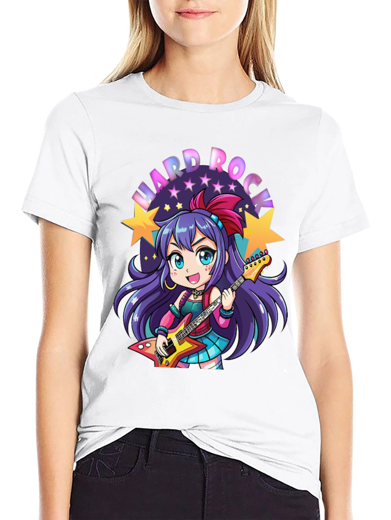 Hard Rock Anime Girl T-Shirt