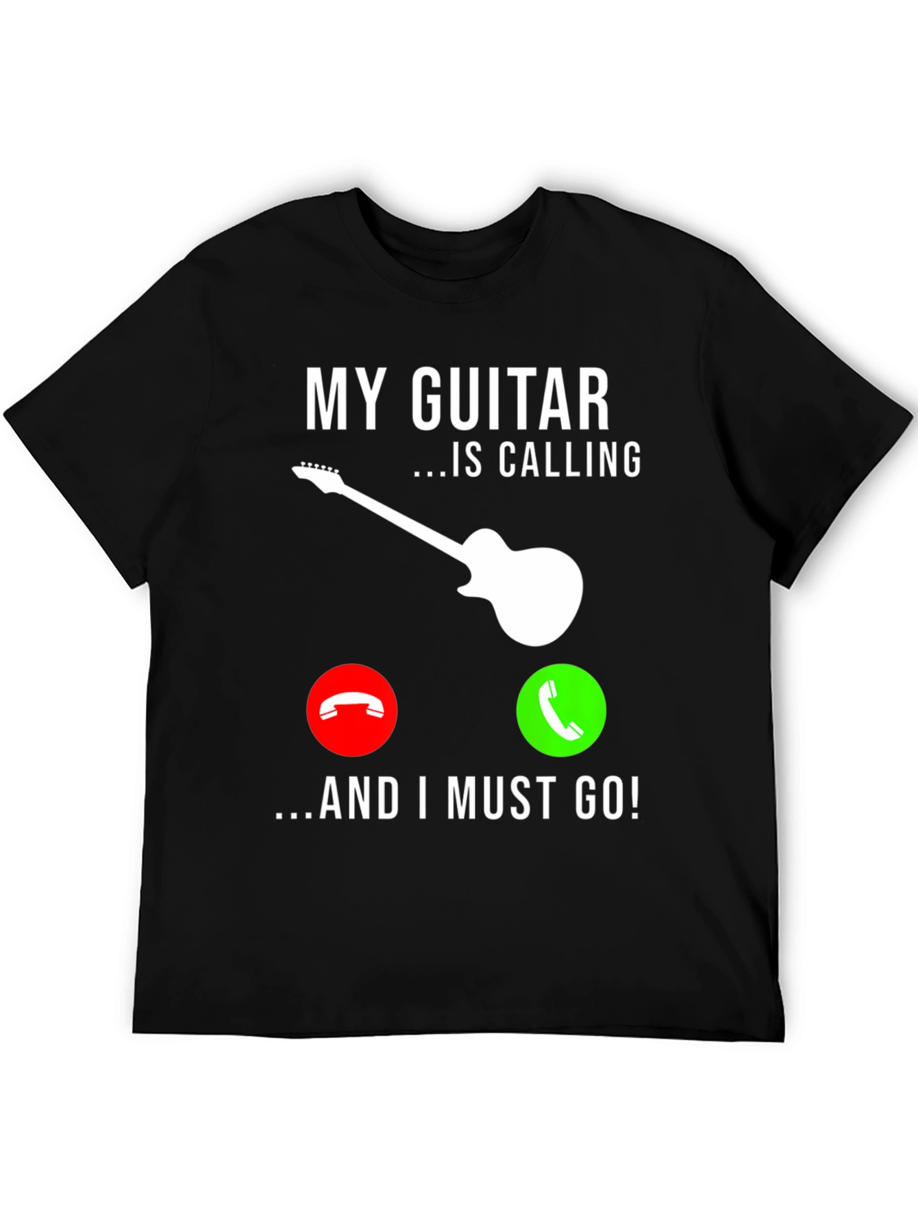 My Guitar Is Calling T-Shirt - Musician Graphic Tee