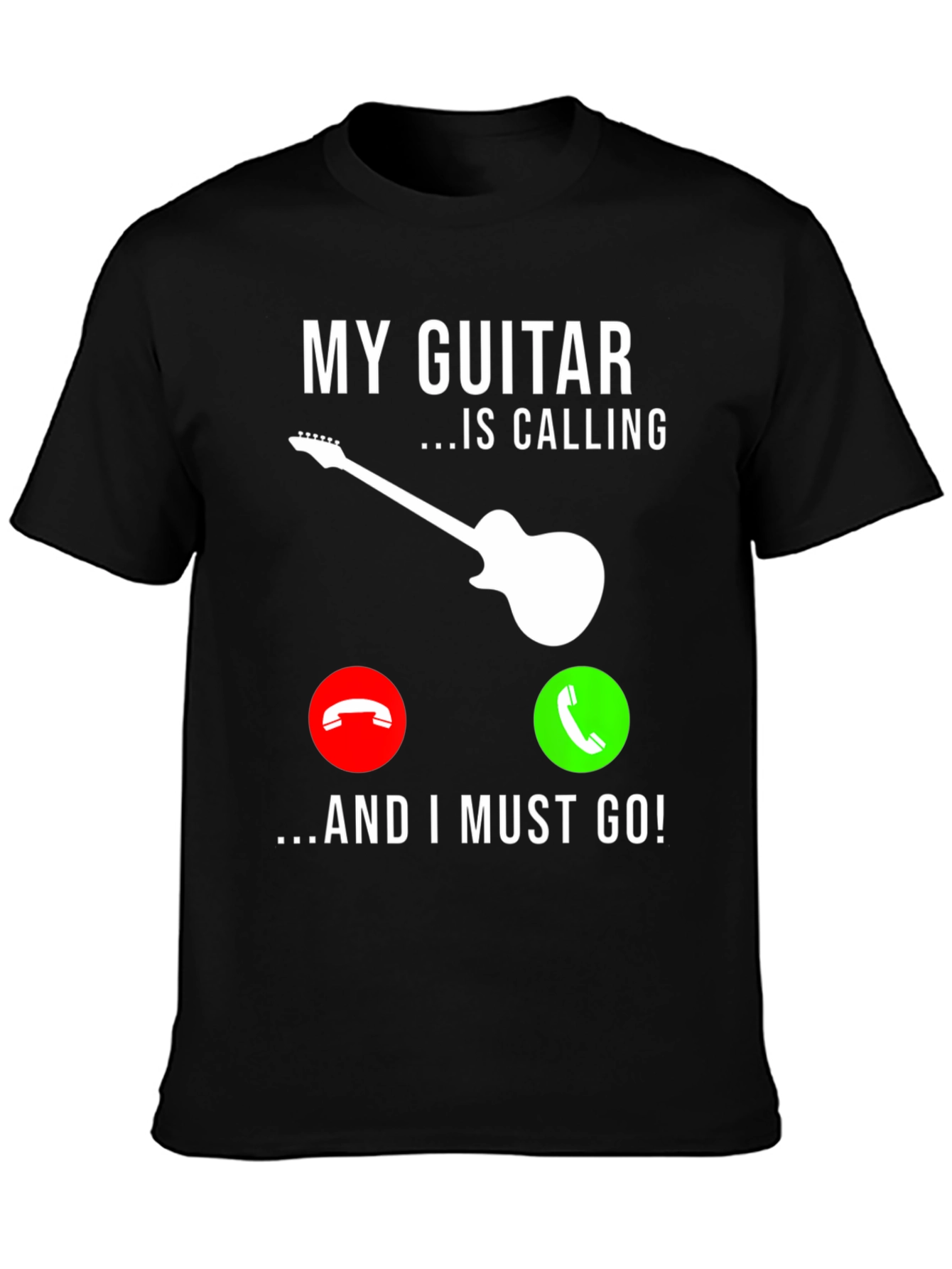 My Guitar Is Calling T-Shirt - Musician Graphic Tee