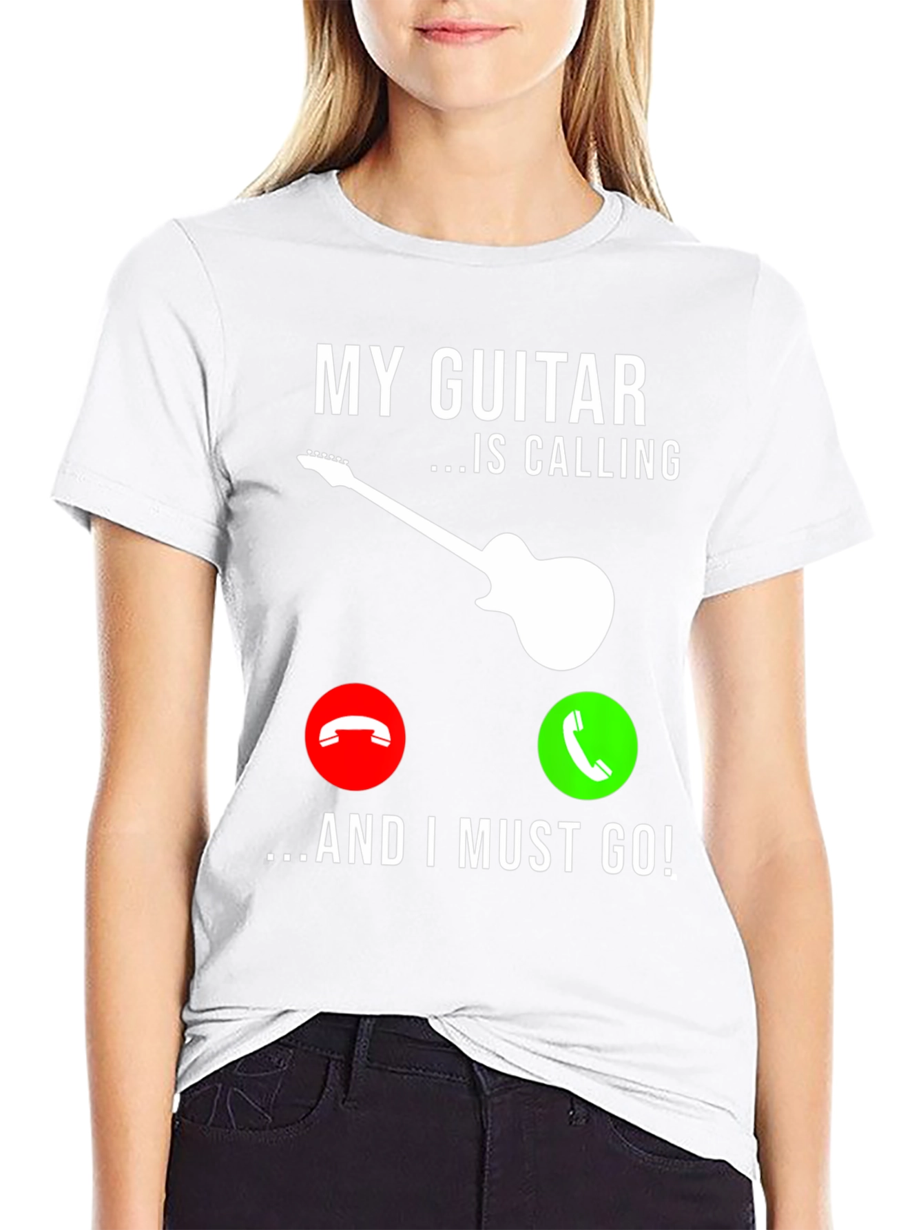 My Guitar Is Calling T-Shirt - Musician Graphic Tee