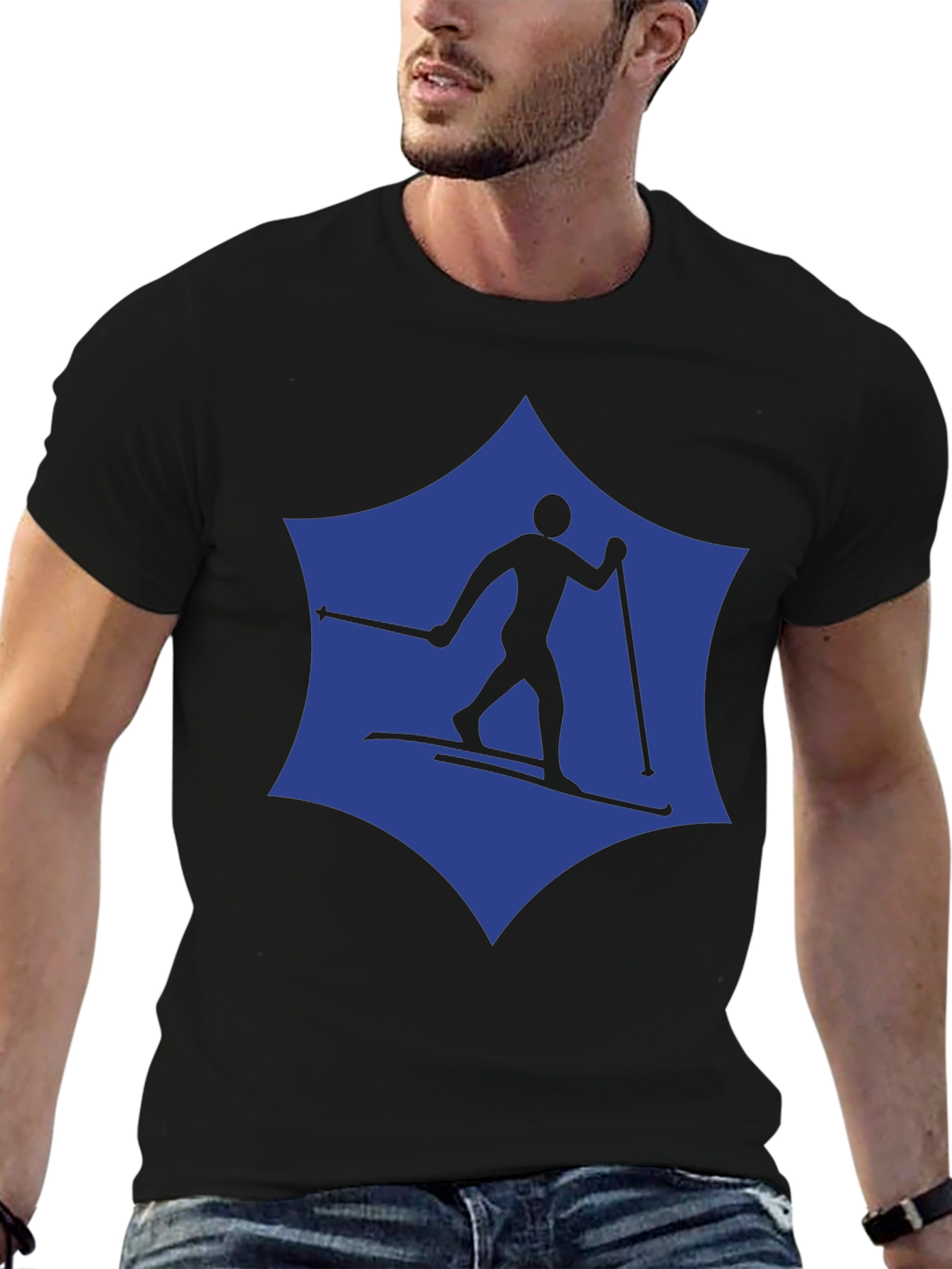 Ski Graphic Tee - Classic Sport Design