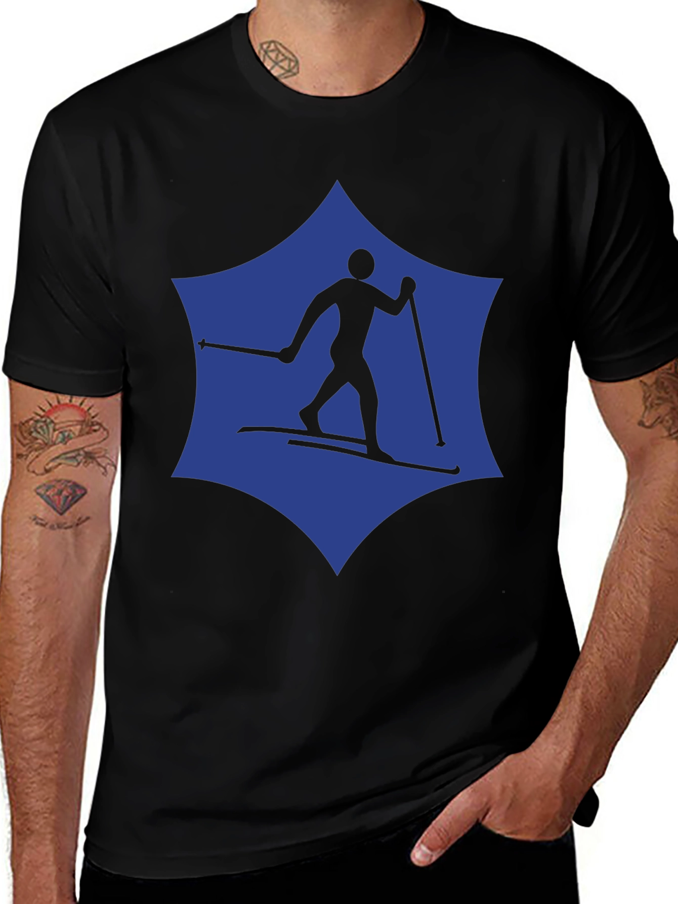 Ski Graphic Tee - Classic Sport Design