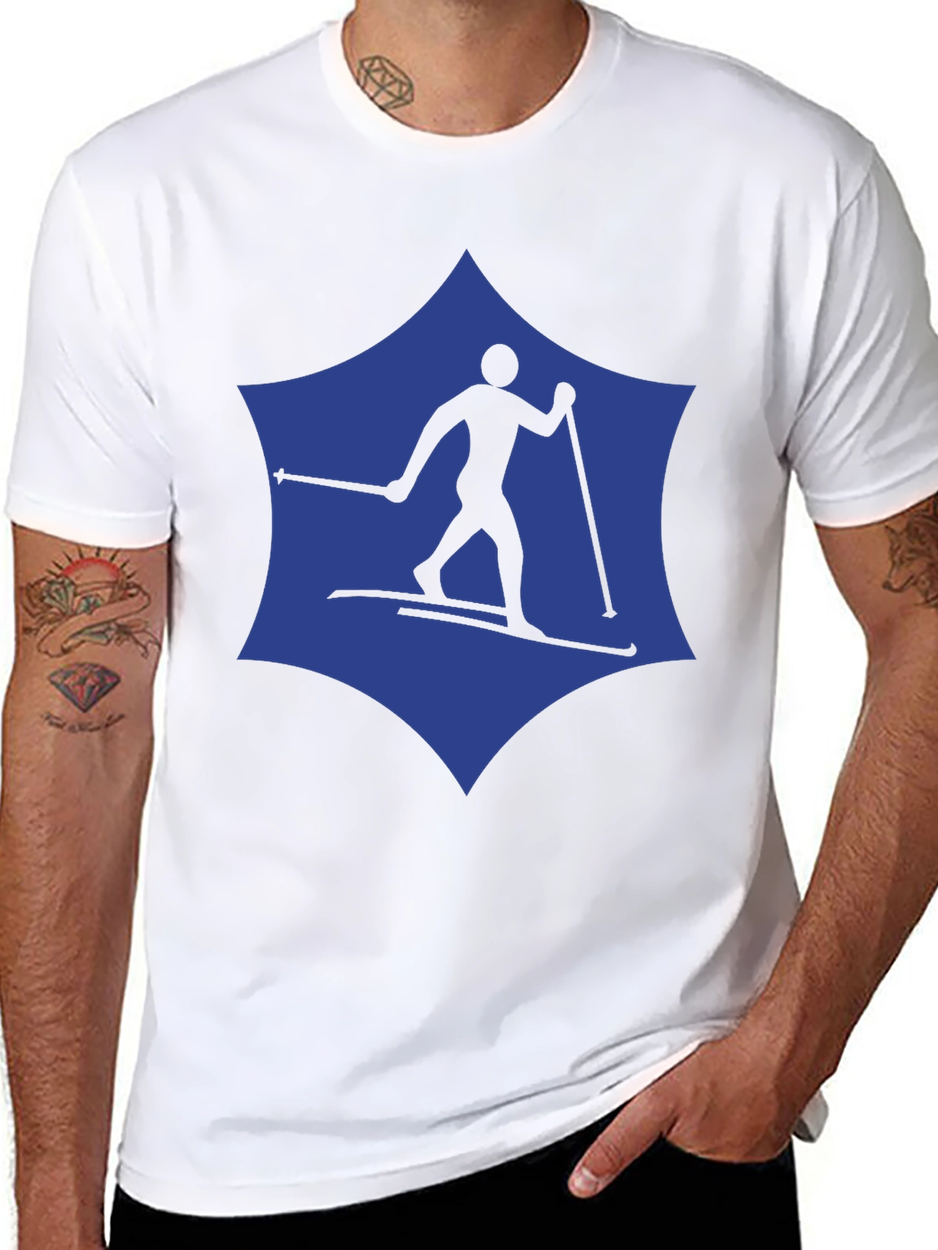 Ski Graphic Tee - Classic Sport Design