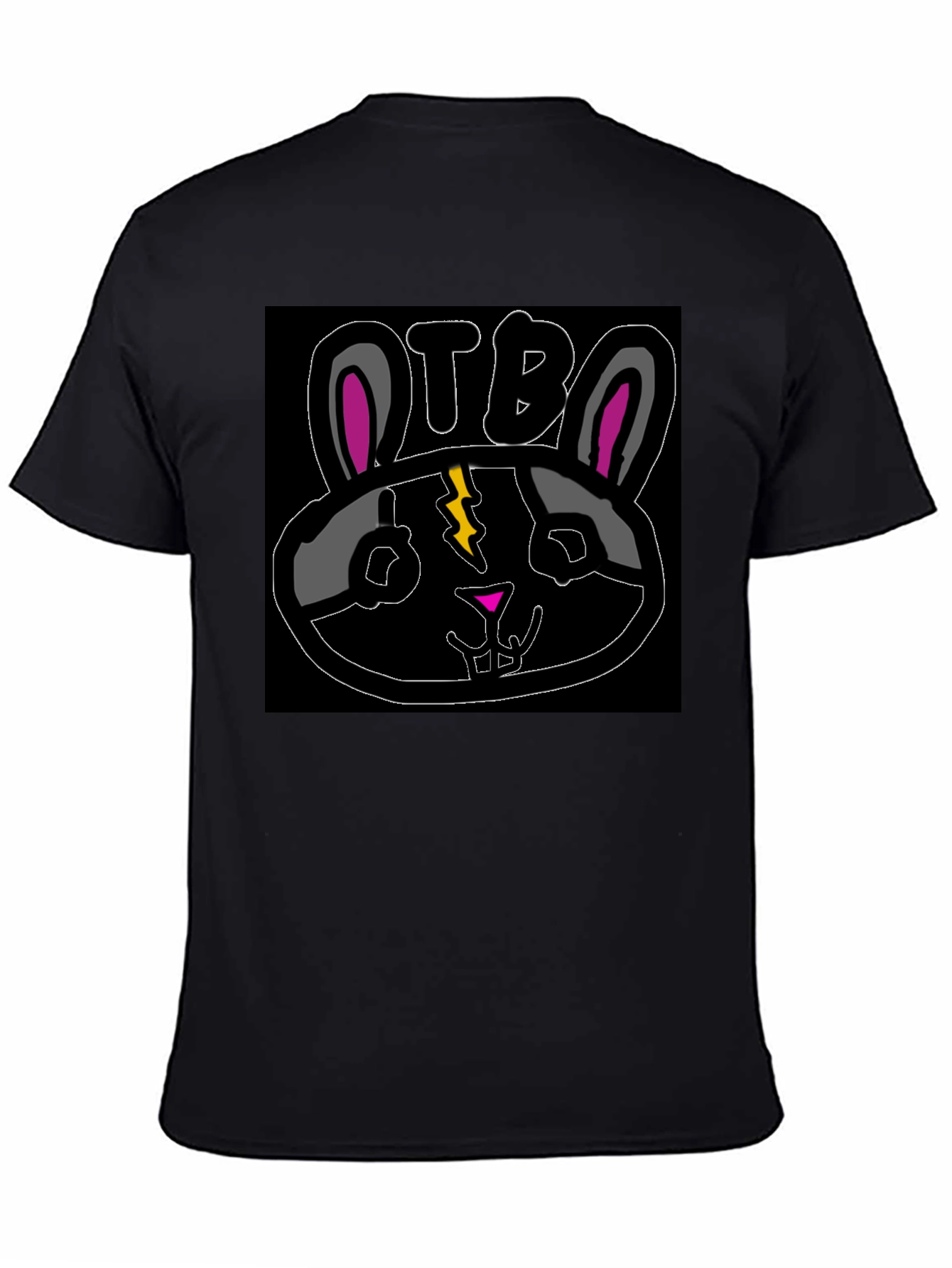 OTB Bunny Graphic T-Shirt - Black