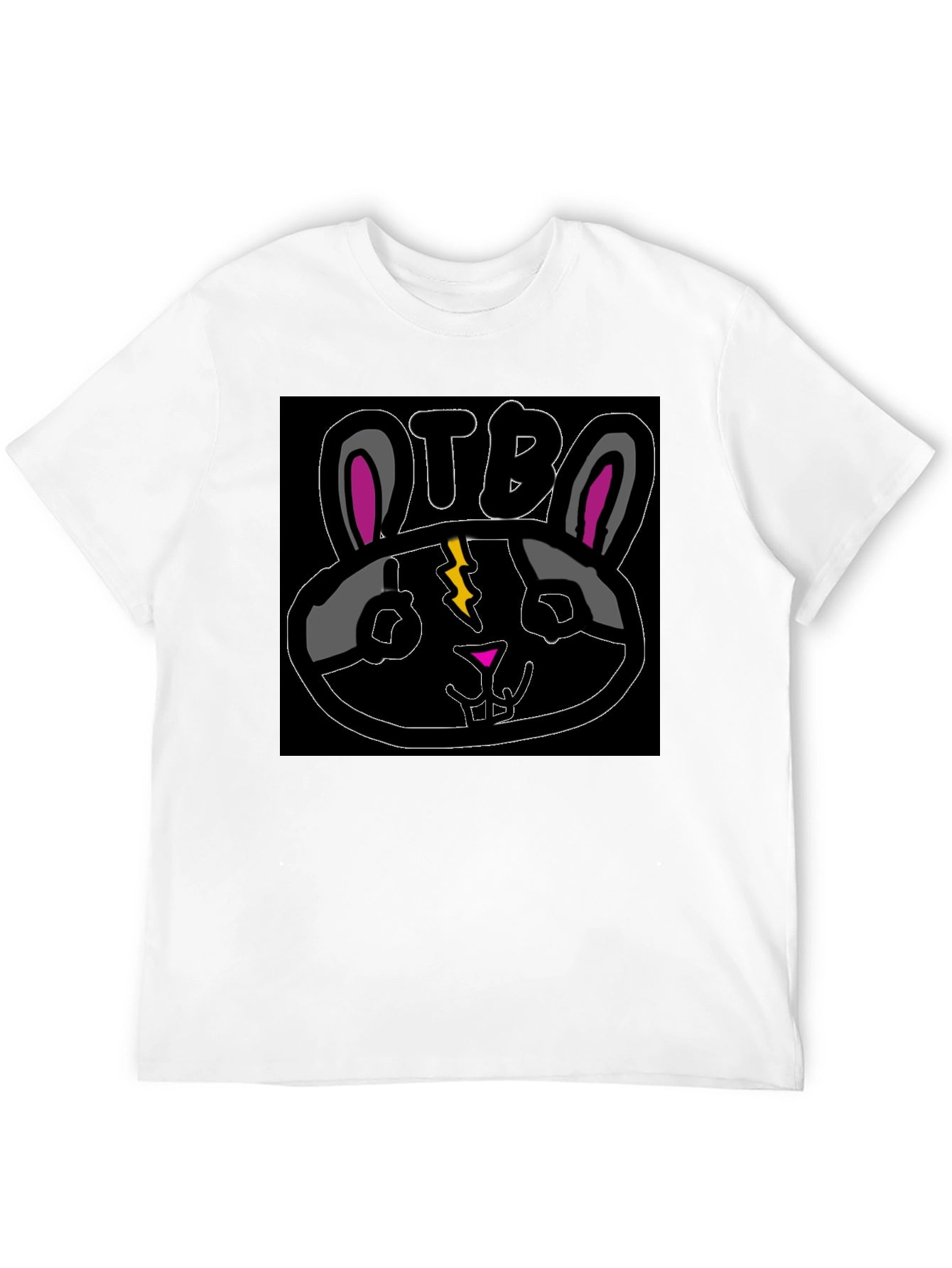 OTB Bunny Graphic T-Shirt - Black
