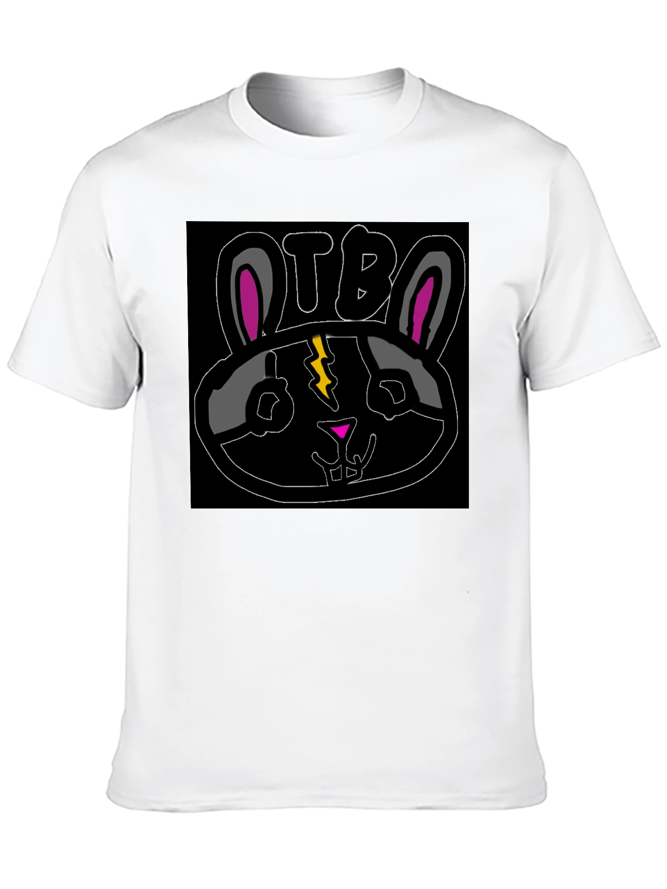 OTB Bunny Graphic T-Shirt - Black