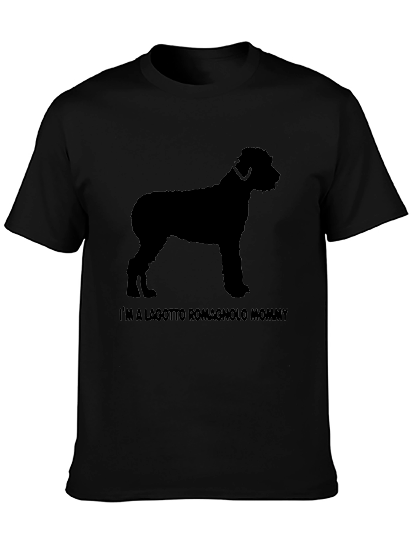 Lagotto Romagnolo Dog Mommy Black T-Shirt