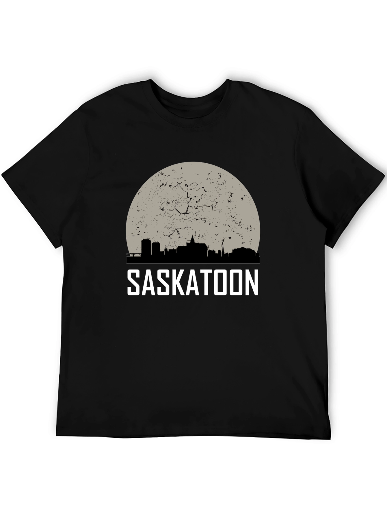 Saskatoon Skyline Graphic Tee - Retro City T-Shirt