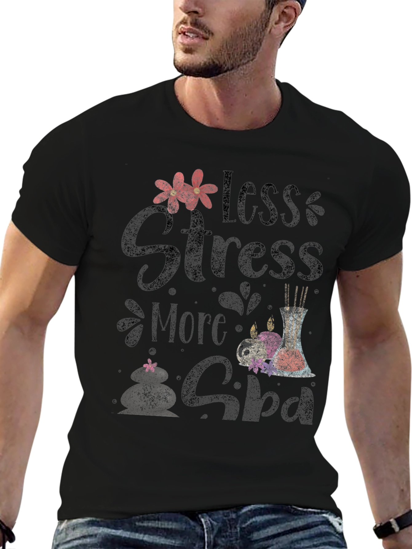 Less Stress More Spa Graphic Tee