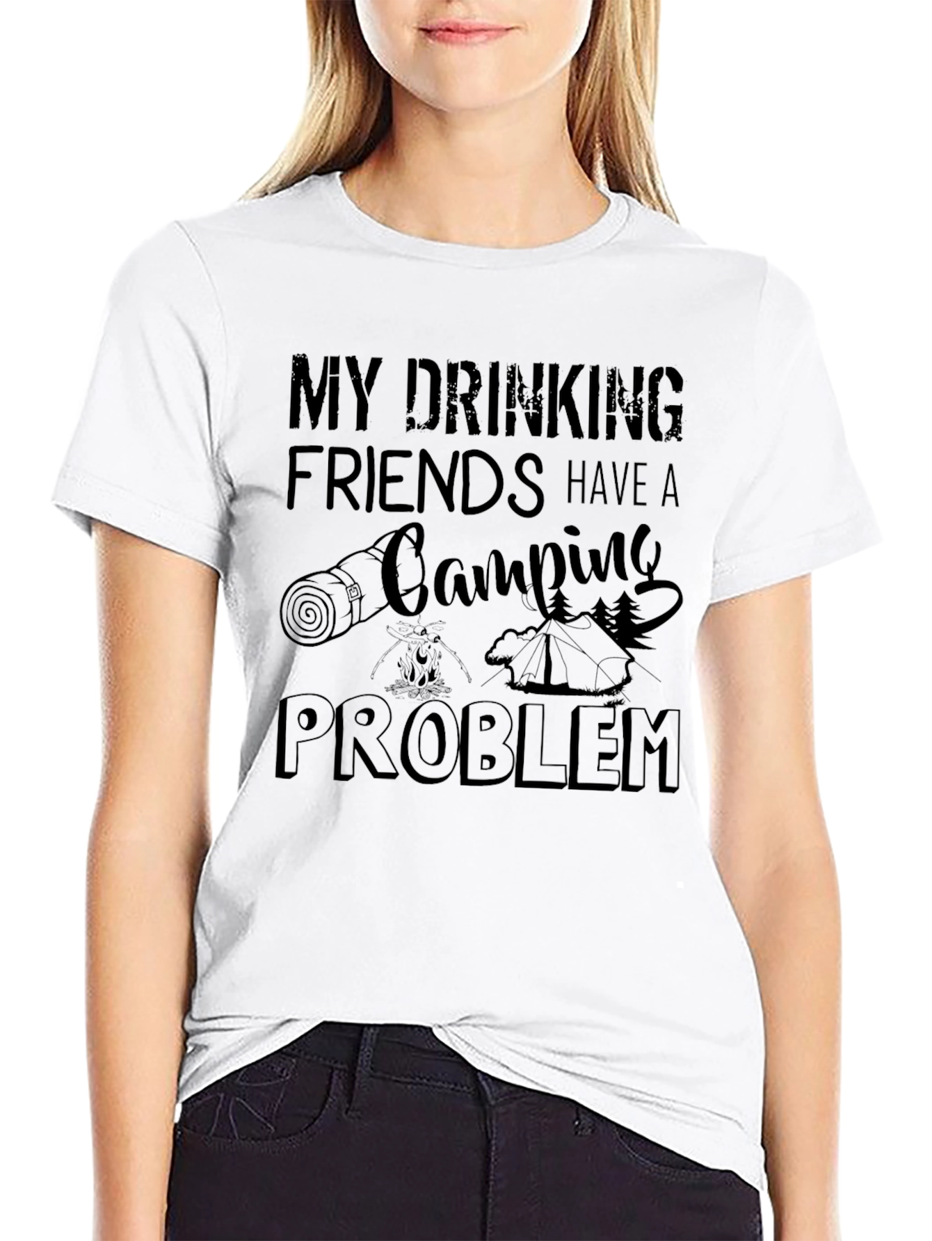 Camping Problem T-Shirt Funny Camping Trip Tee