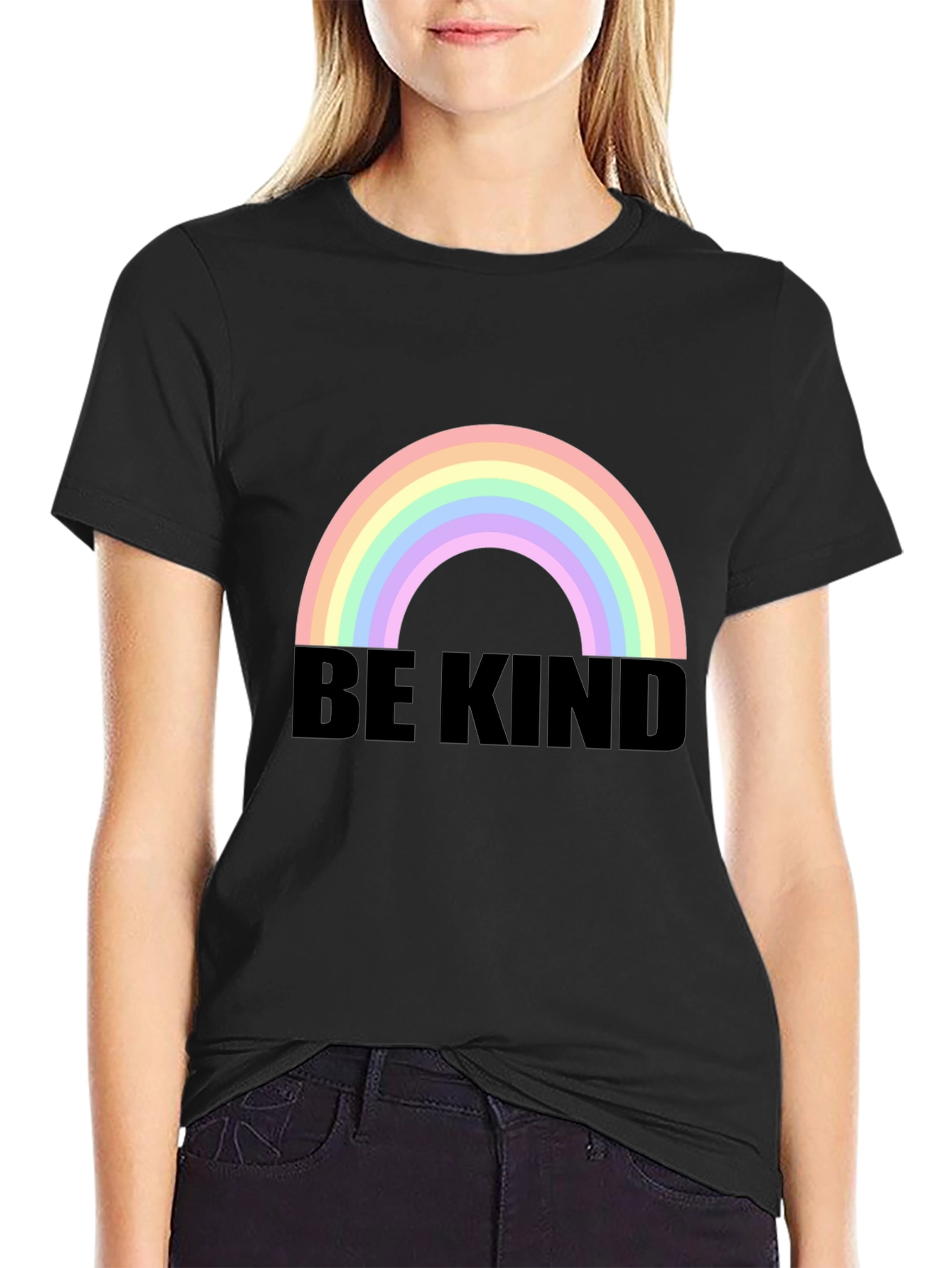Be Kind Rainbow T-Shirt - Comfort Fit