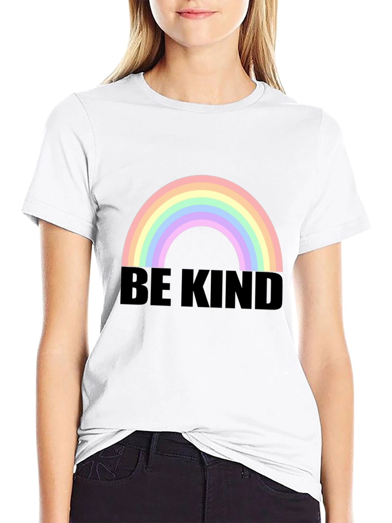 Be Kind Rainbow T-Shirt - Comfort Fit