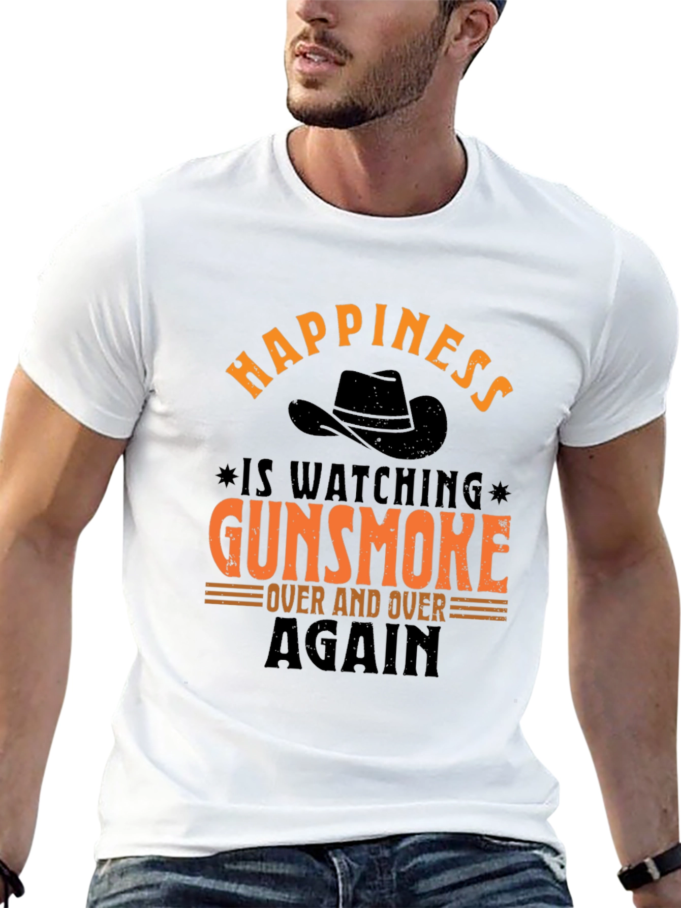 Gunsmoke Fan T-Shirt - Happiness is Watching