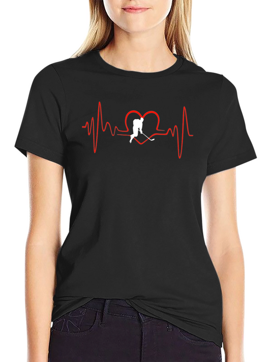 Hockey Heartbeat Graphic T-Shirt
