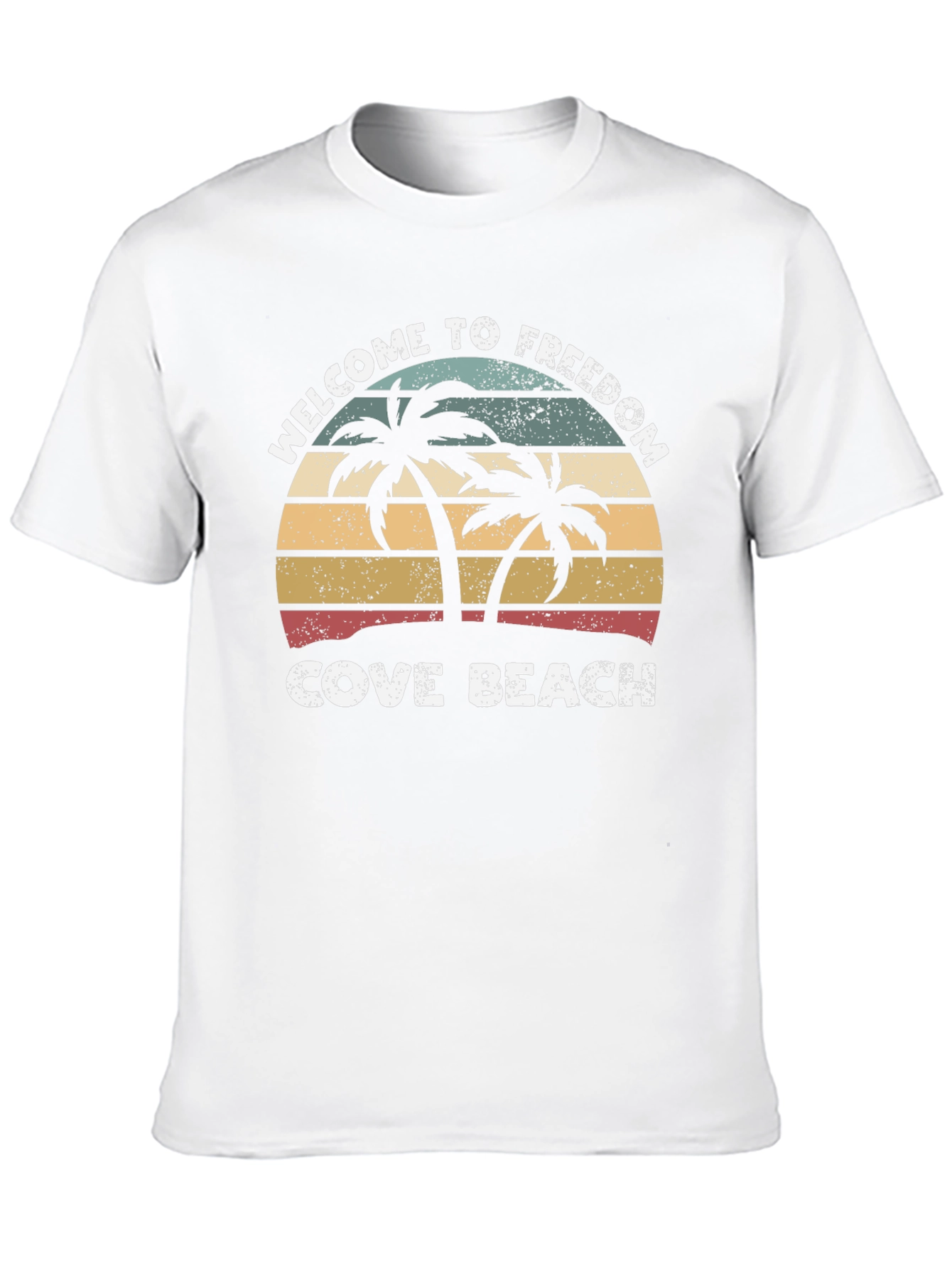 Welcome To Freedom Cove Beach Retro Graphic T-Shirt