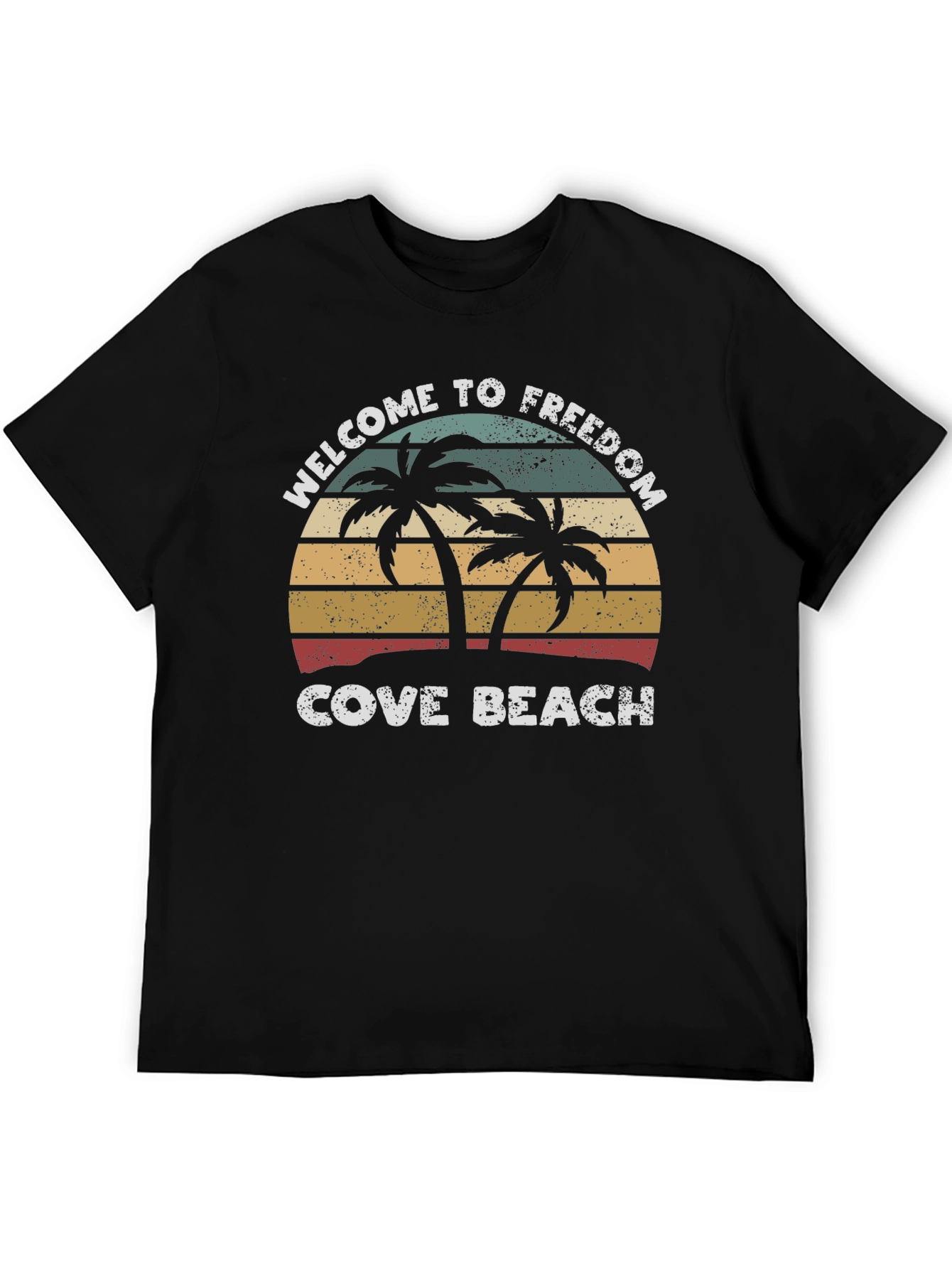 Welcome To Freedom Cove Beach Retro Graphic T-Shirt