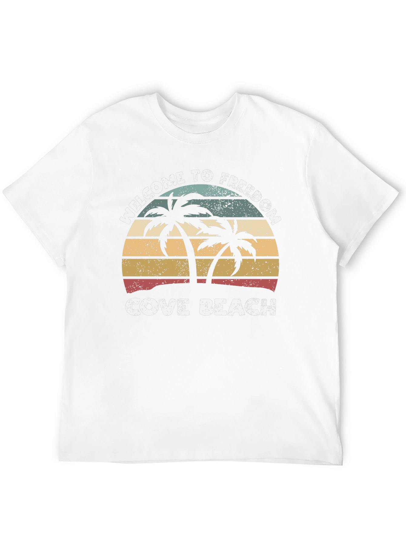 Welcome To Freedom Cove Beach Retro Graphic T-Shirt
