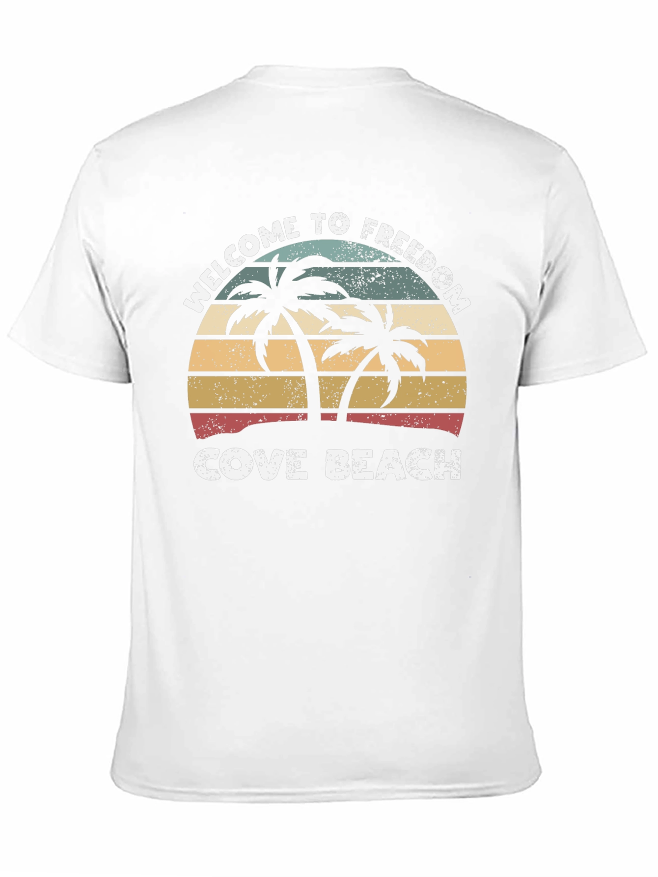 Welcome To Freedom Cove Beach Retro Graphic T-Shirt