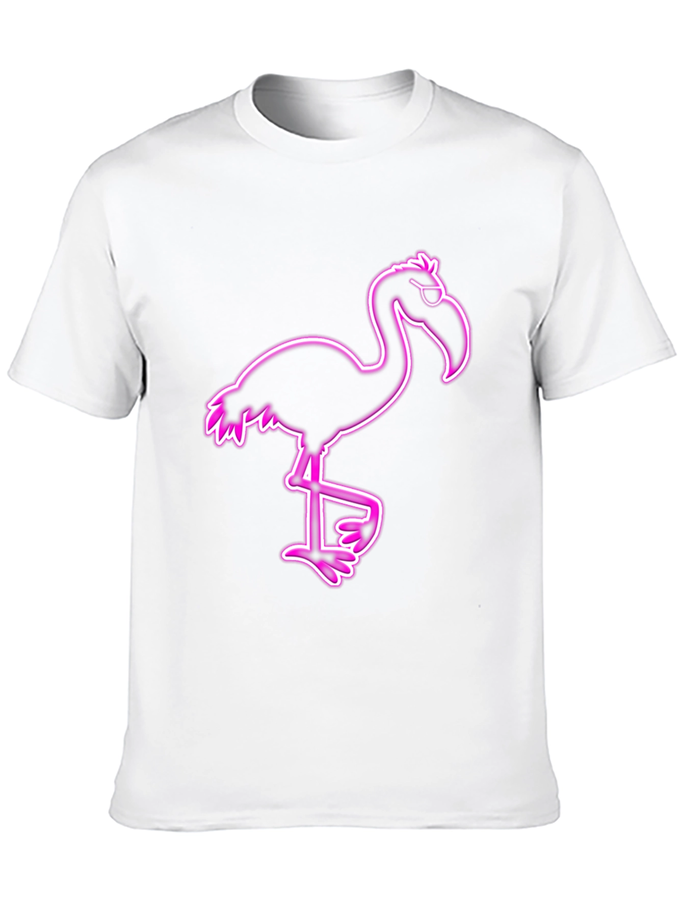 Cool Flamingo Graphic Tee - Black