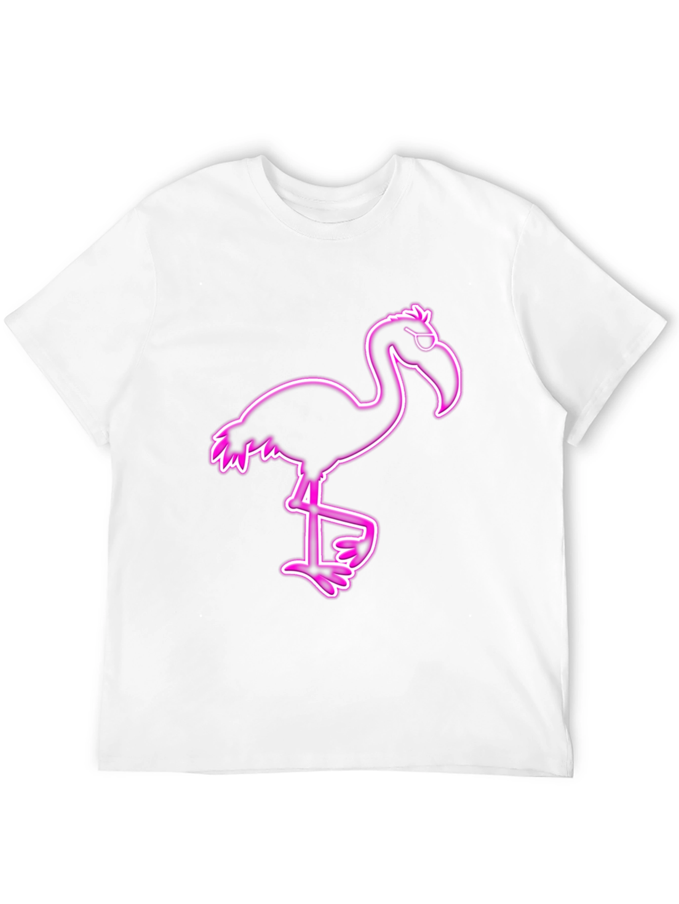 Cool Flamingo Graphic Tee - Black