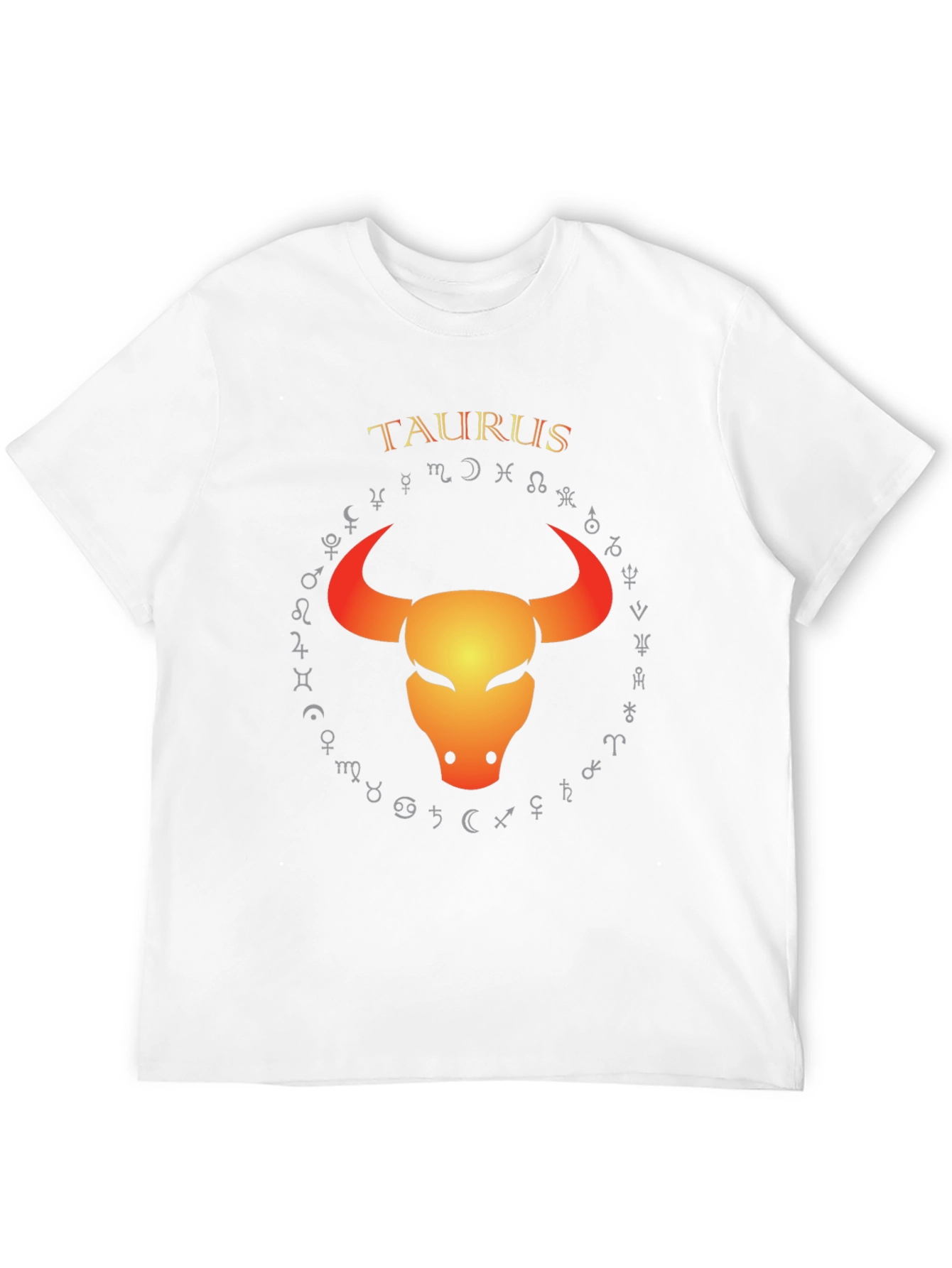 Taurus Zodiac T-Shirt - Bull Symbol Graphic Tee