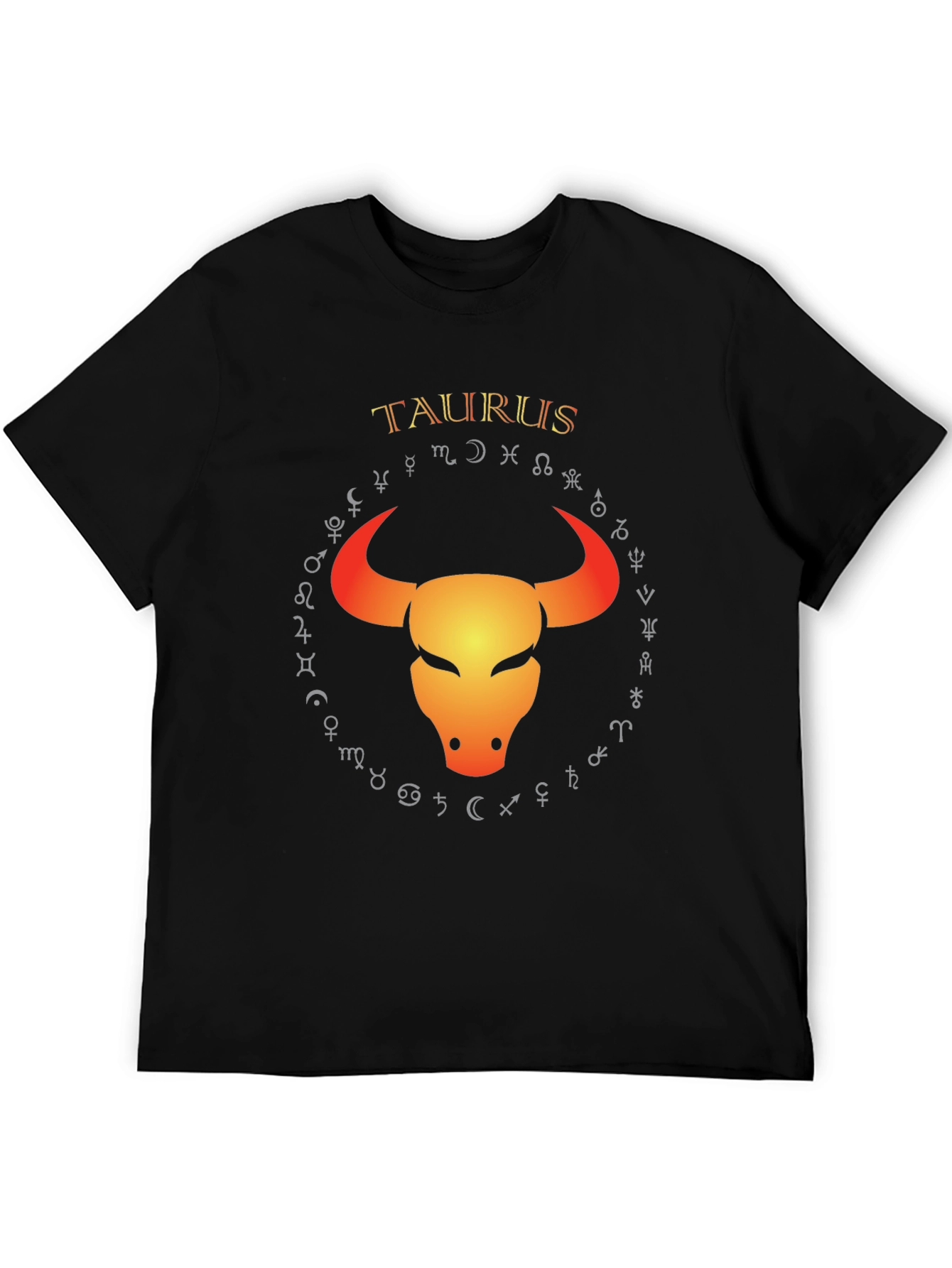 Taurus Zodiac T-Shirt - Bull Symbol Graphic Tee