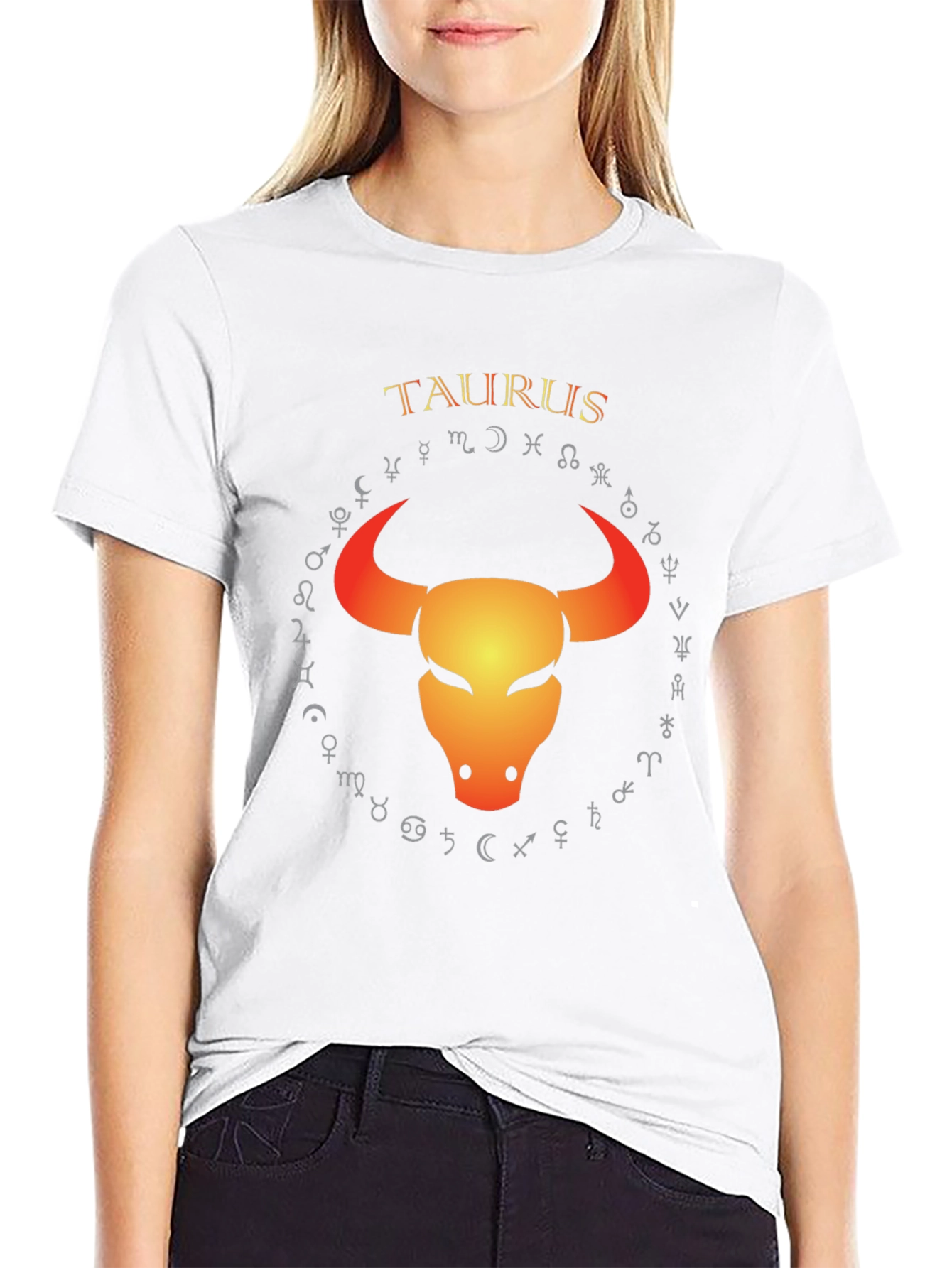 Taurus Zodiac T-Shirt - Bull Symbol Graphic Tee